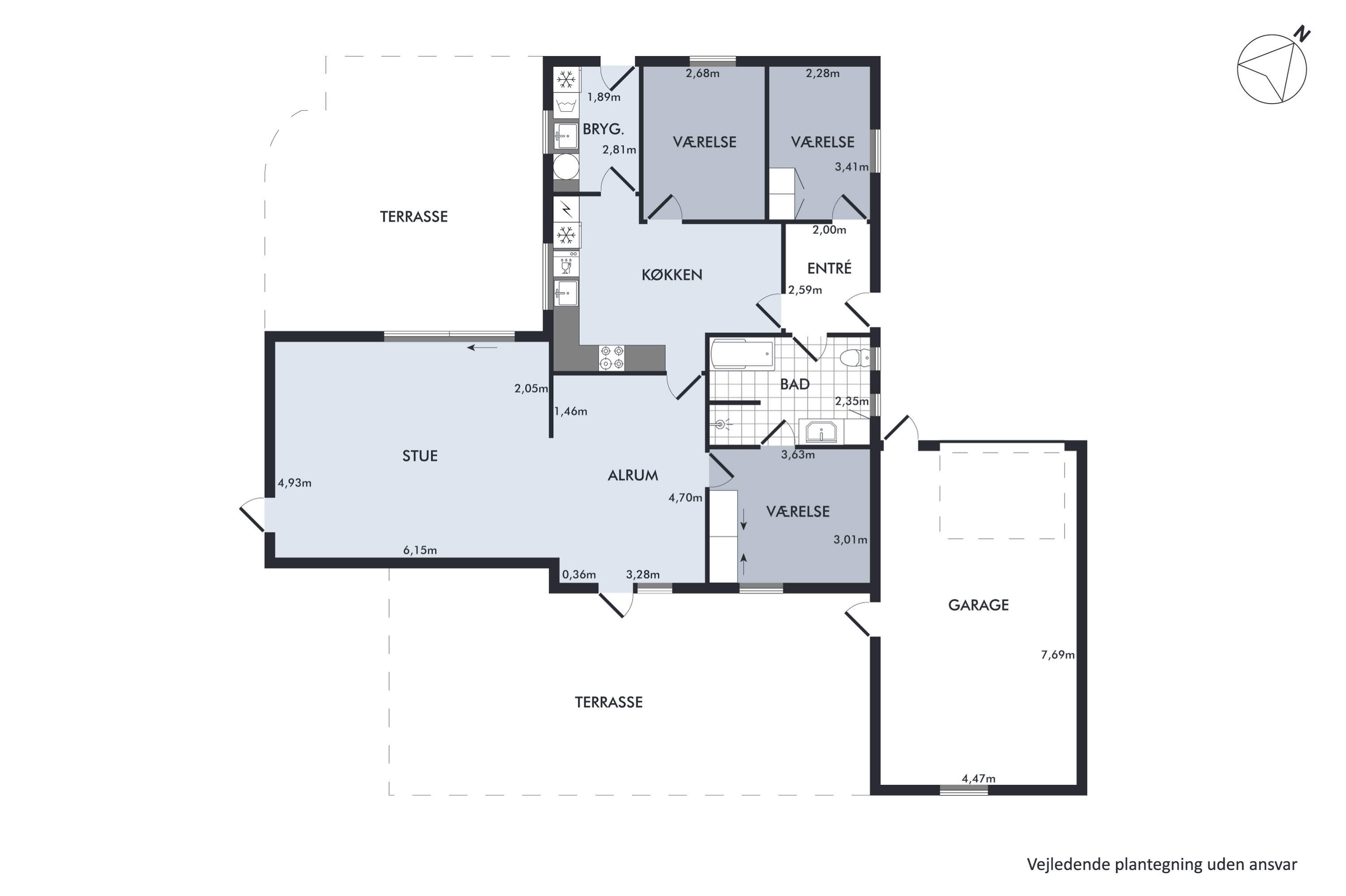 Plantegninger billede af Åbrinken 5, Vils, 7980 Vils