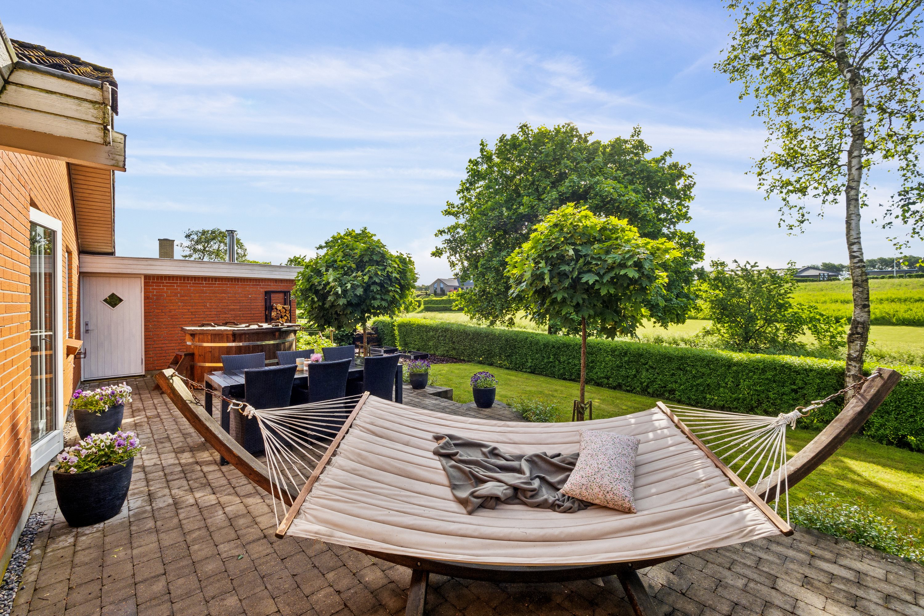 Fremhævet terrasse billede i fuldskærmstilstand. Billede af Åbrinken 5, Vils, 7980 Vils