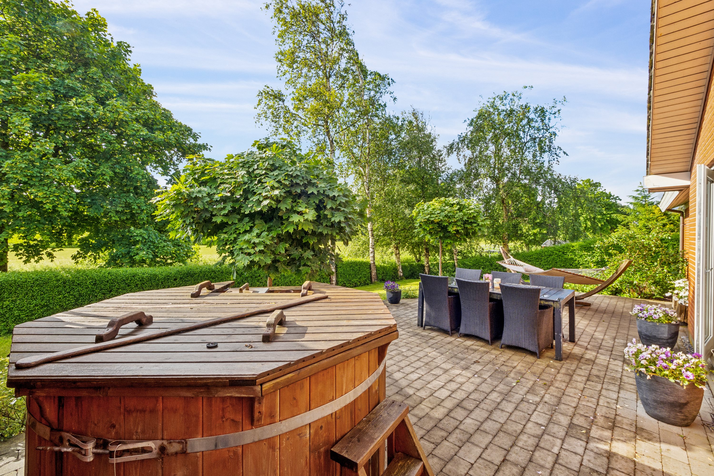 Fremhævet terrasse billede i fuldskærmstilstand. Billede af Åbrinken 5, Vils, 7980 Vils