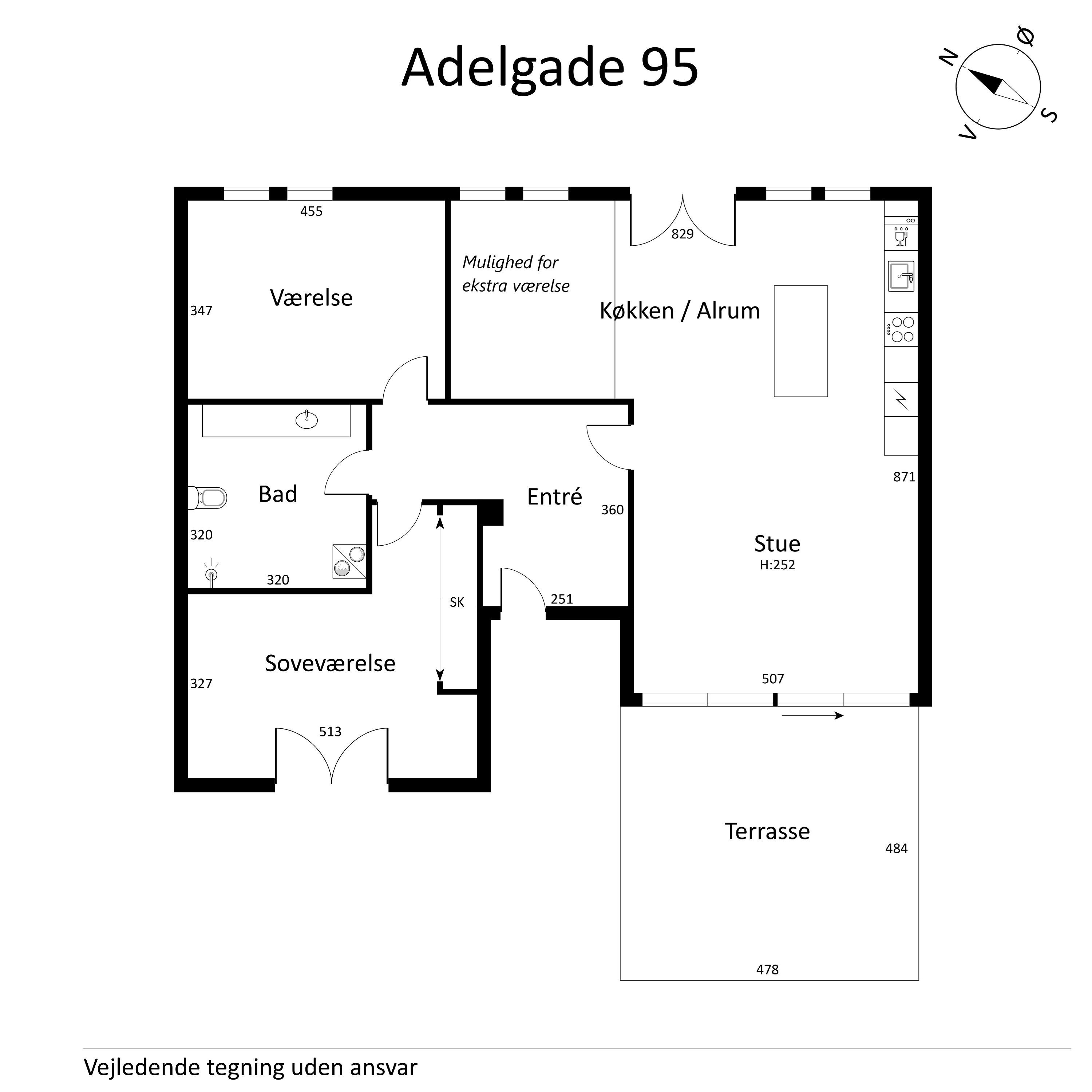 Plantegninger billede af Adelgade 95, 4., 8660 Skanderborg