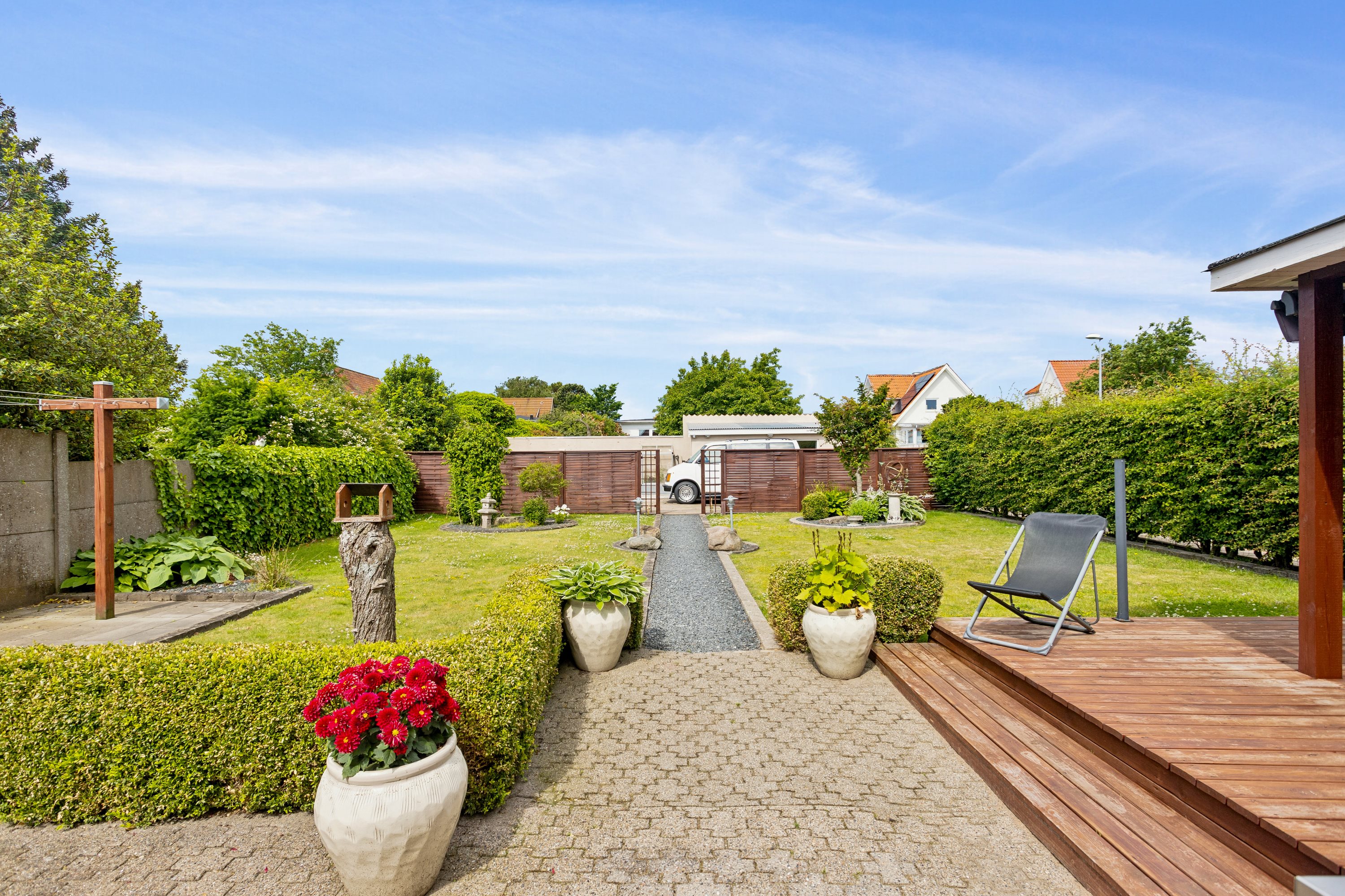 Fremhævet terrasse billede i fuldskærmstilstand. Billede af Elmevej 52, 9900 Frederikshavn