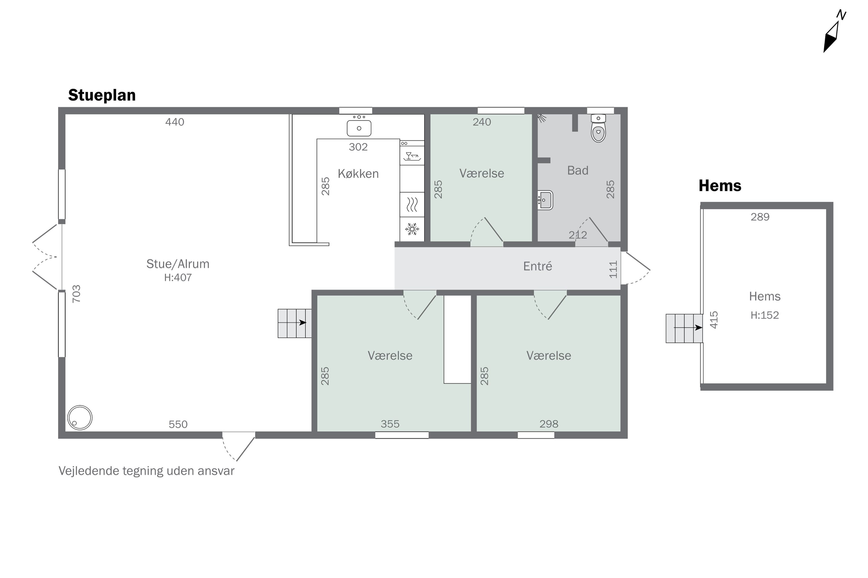 Plantegninger billede af Maegårdsskoven 6, Pedersker, 3720 Aakirkeby