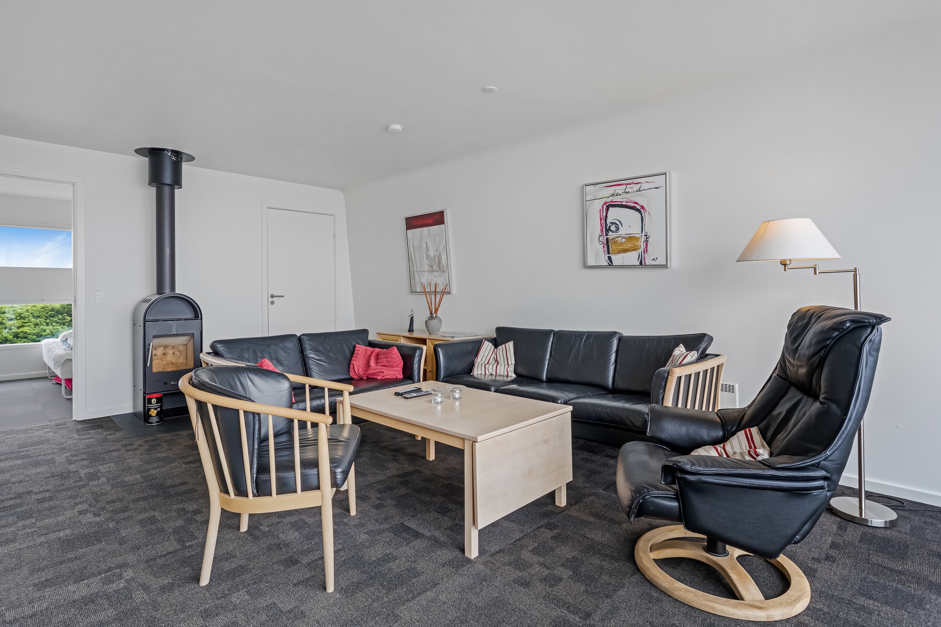 Fremhævet stue billede i fuldskærmstilstand. Billede af Molen 7, Bork Havn, 6893 Hemmet