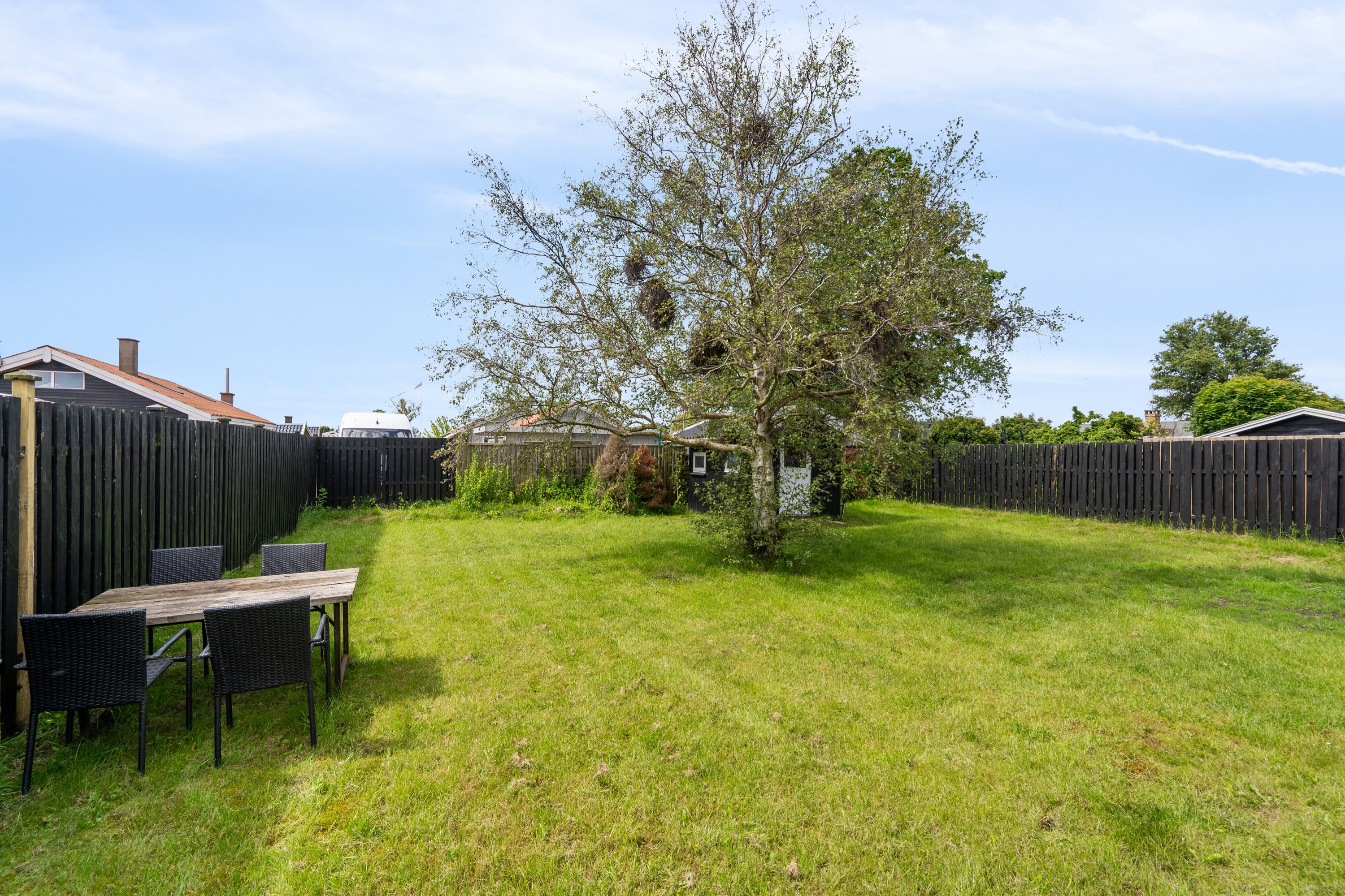 Fremhævet haven billede i fuldskærmstilstand. Billede af Lærkevænget 2, Hasmark Strand, 5450 Otterup