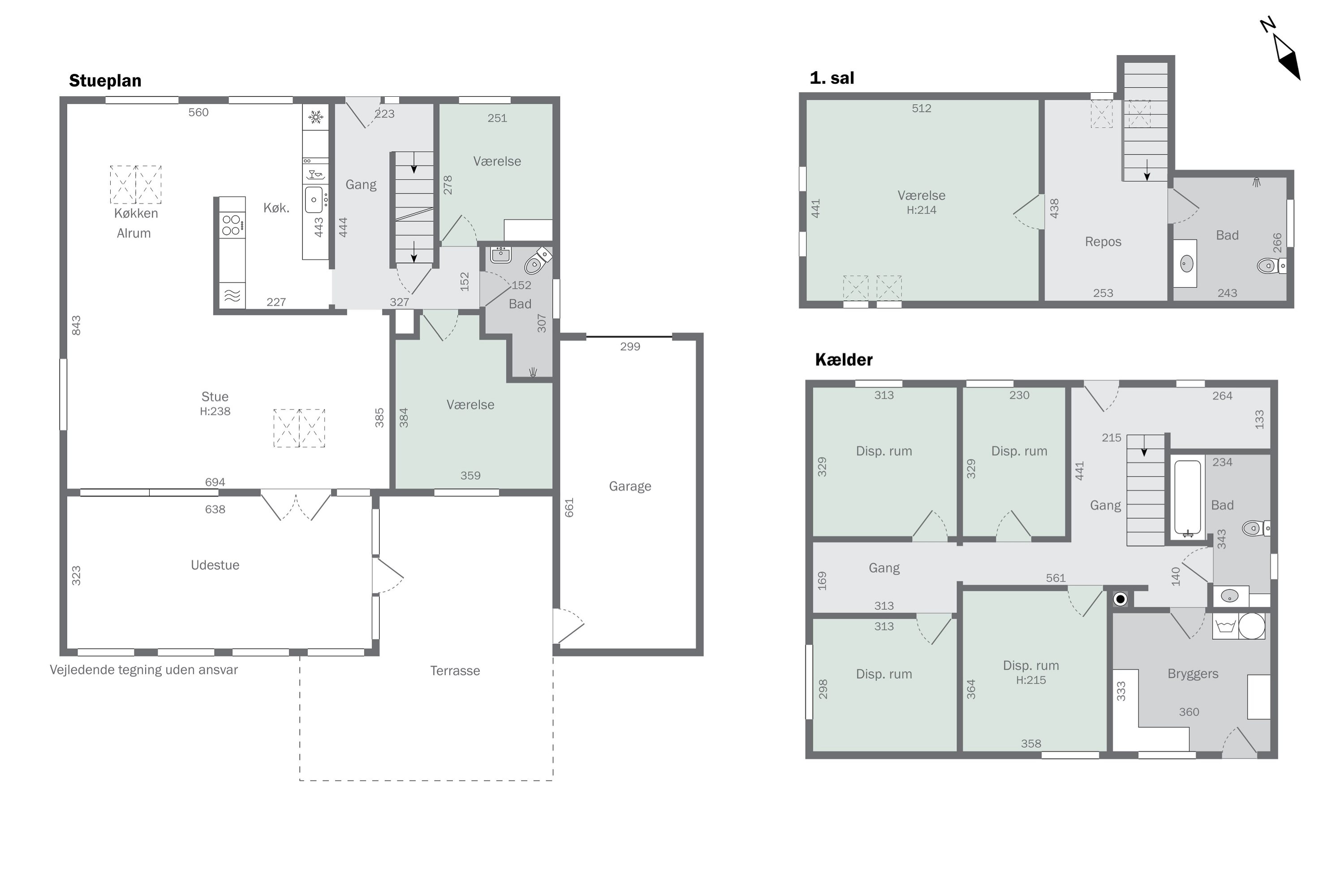 Plantegninger billede af Solsortevej 28, 7441 Bording