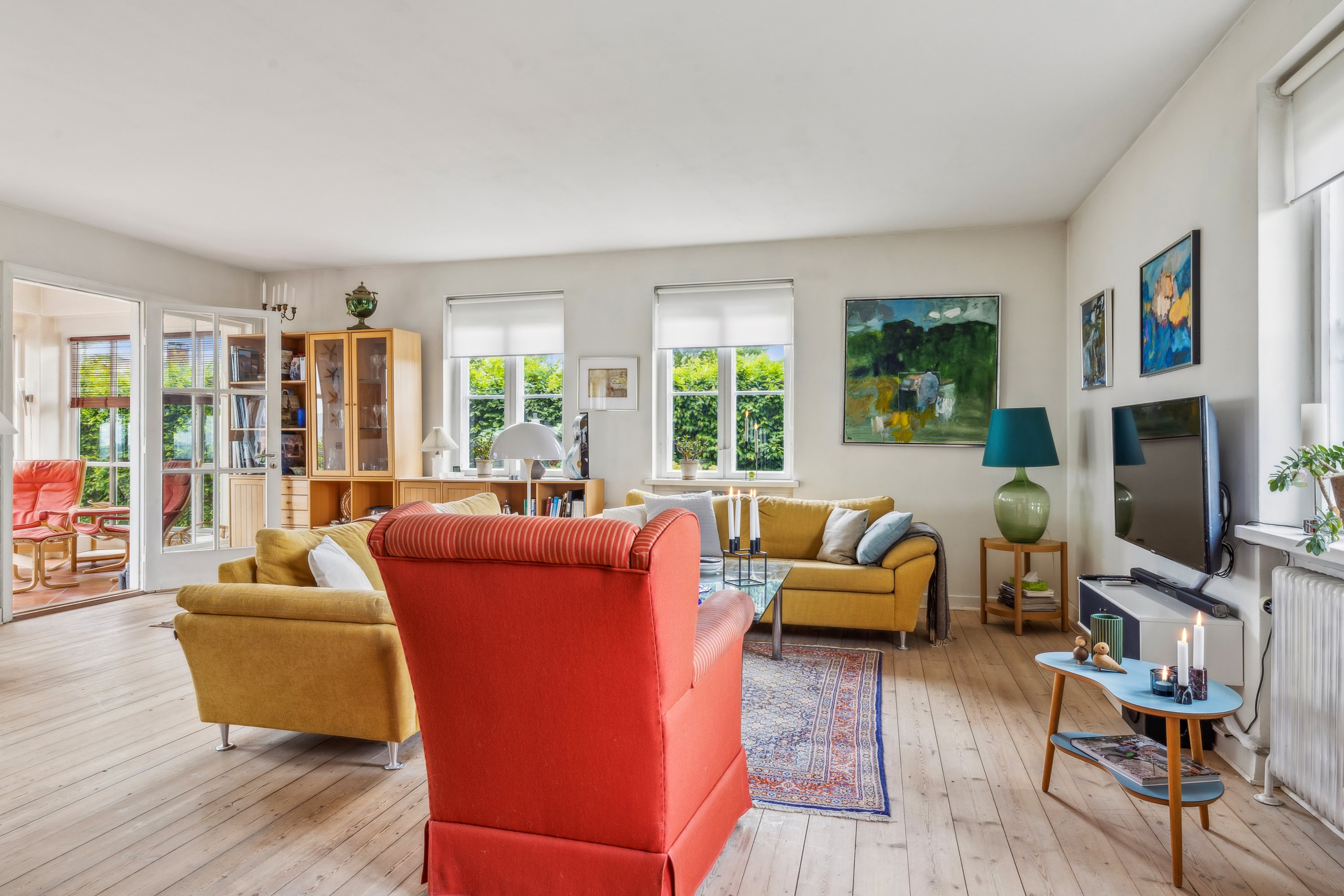 Fremhævet stue billede i fuldskærmstilstand. Billede af Svendborgvej 134, 5600 Faaborg