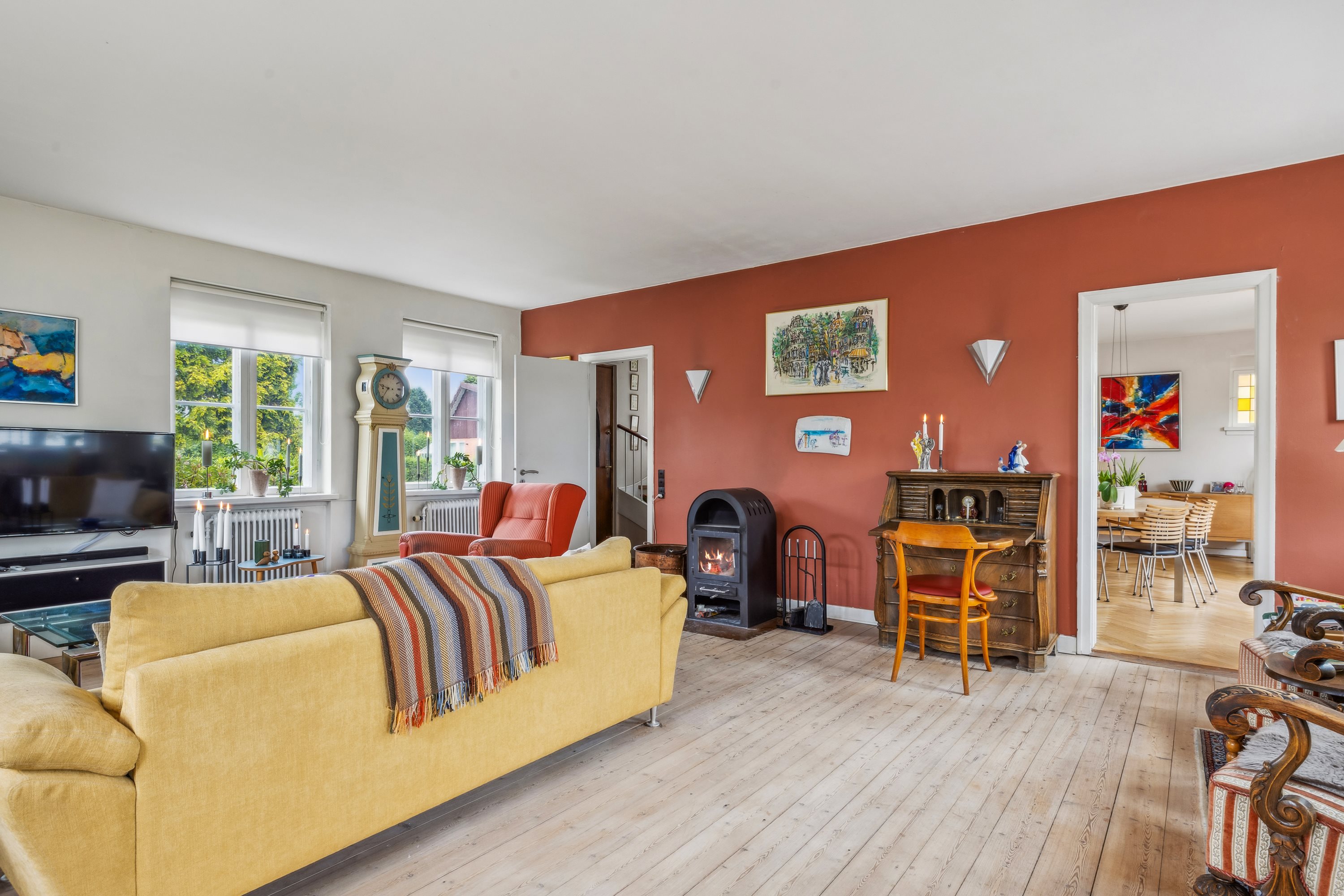 Fremhævet stue billede i fuldskærmstilstand. Billede af Svendborgvej 134, 5600 Faaborg