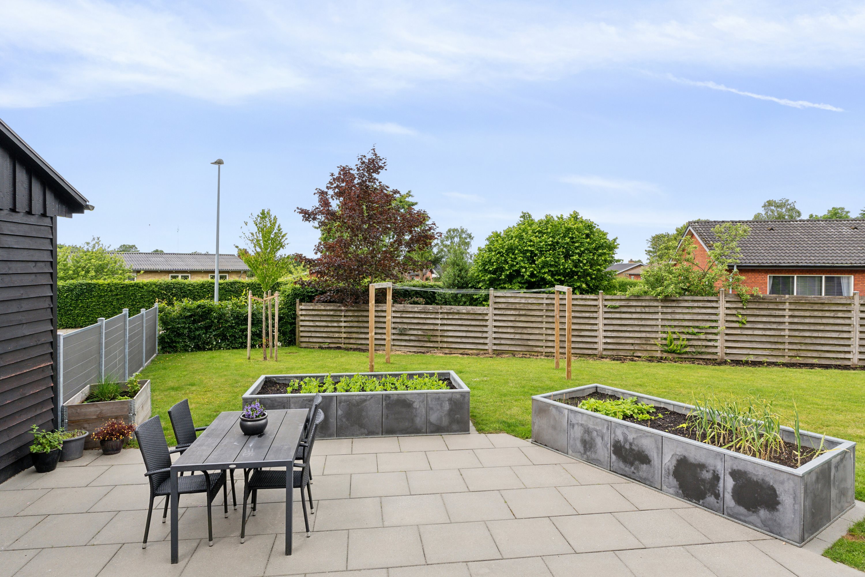 Fremhævet terrasse billede i fuldskærmstilstand. Billede af Ved Diget 17, 7430 Ikast