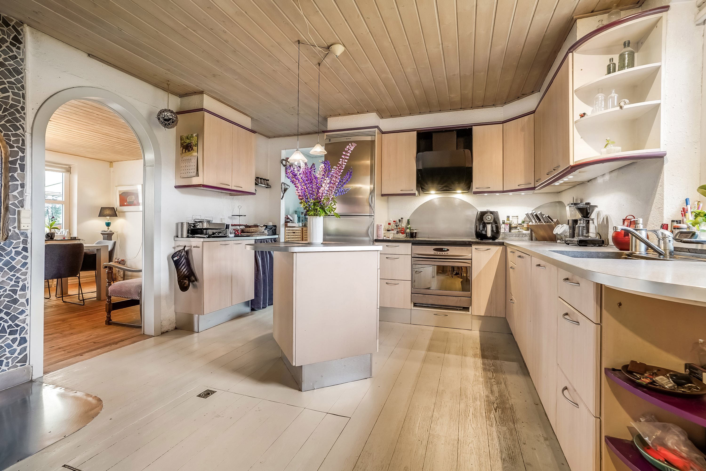 Fremhævet køkken billede i fuldskærmstilstand. Billede af Sdr. Vissingvej 16, Sdr Vissing, 8740 Brædstrup