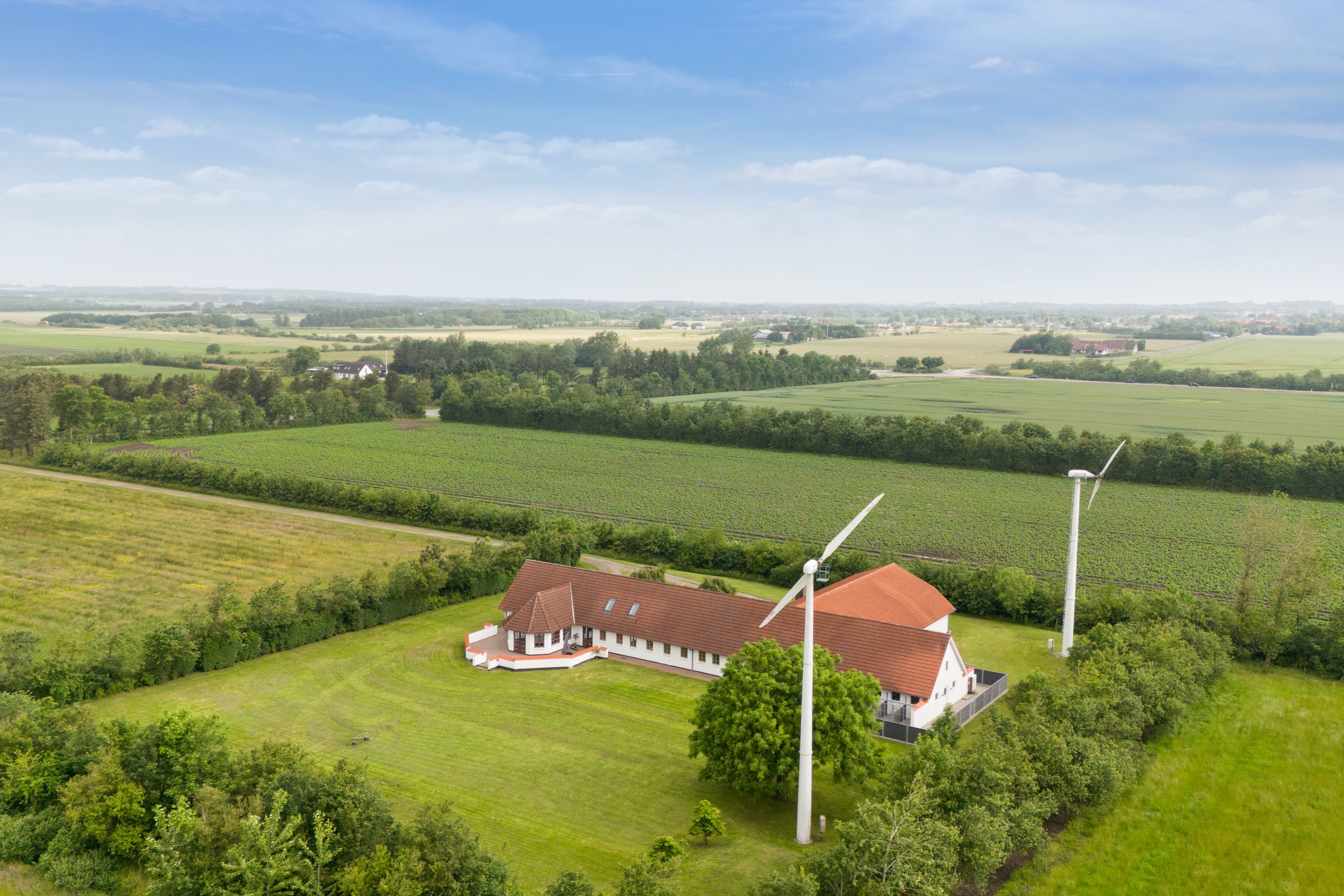 Fremhævet luftfoto billede i fuldskærmstilstand. Billede af Vildmosevej 31, 9700 Brønderslev