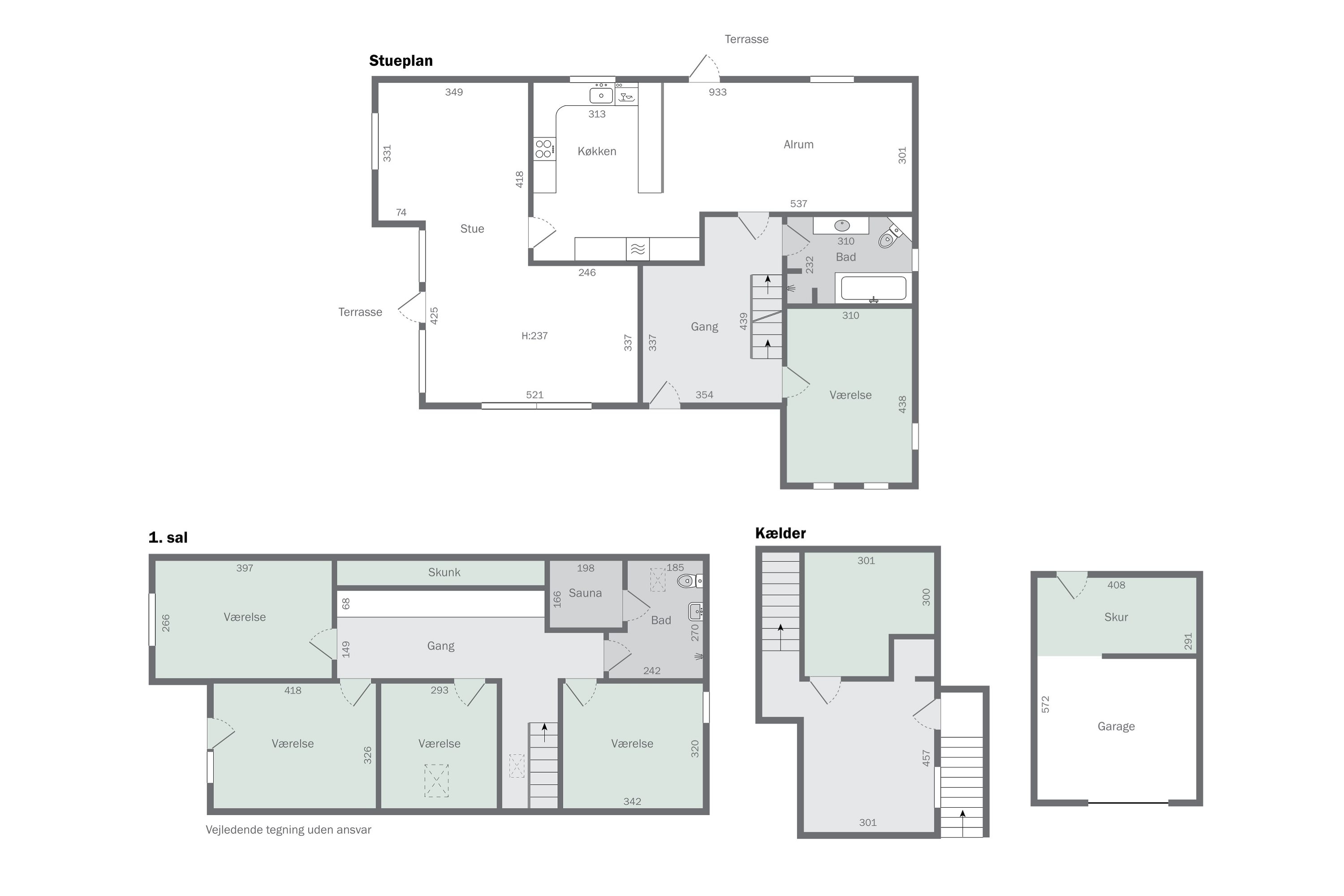 Plantegninger billede af Kirkegade 77, Hjordkær, 6230 Rødekro