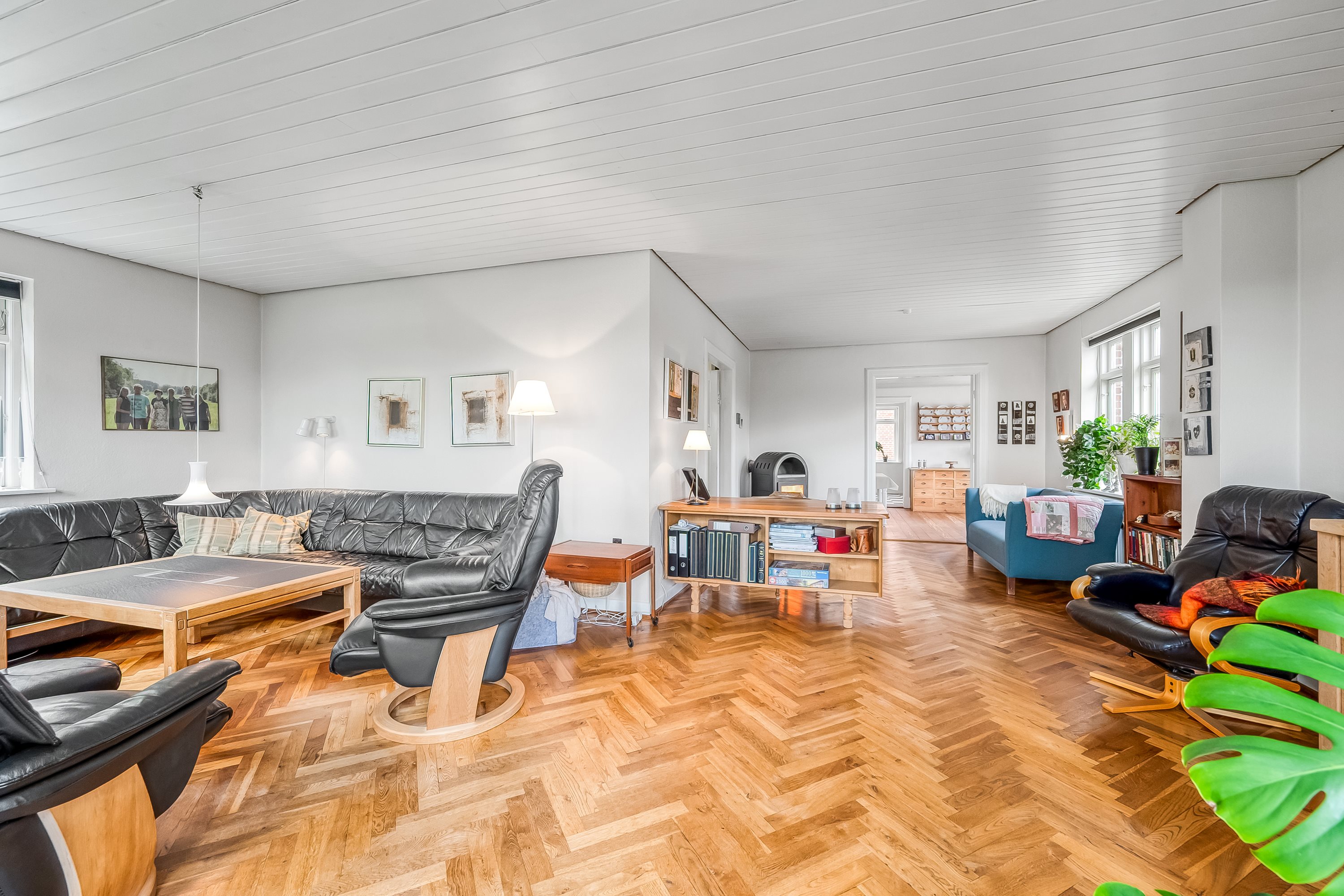 Fremhævet stue billede i fuldskærmstilstand. Billede af Søvejen 23, Rækker Mølle , 6900 Skjern