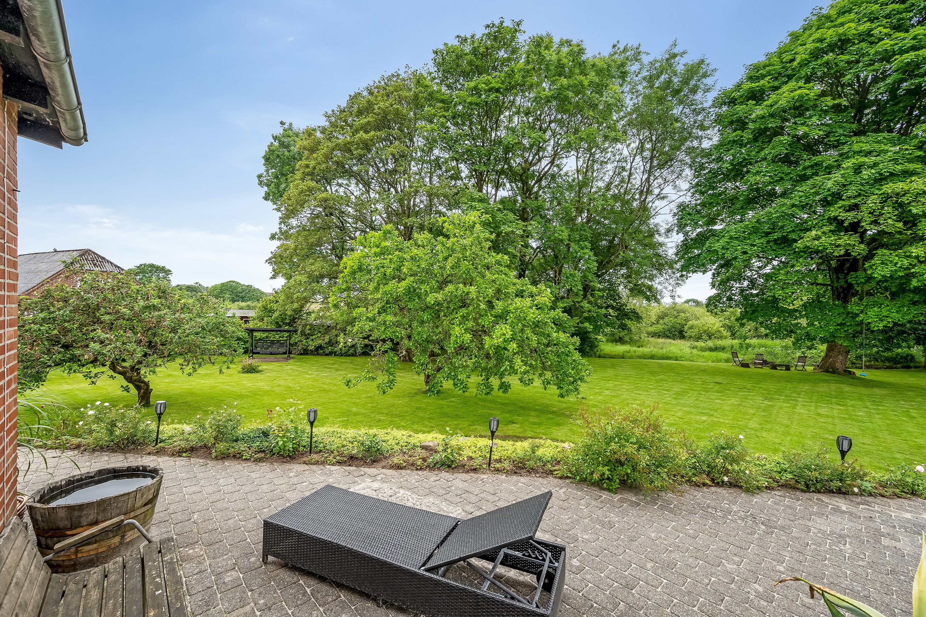 Fremhævet terrasse billede i fuldskærmstilstand. Billede af Søvejen 23, Rækker Mølle , 6900 Skjern