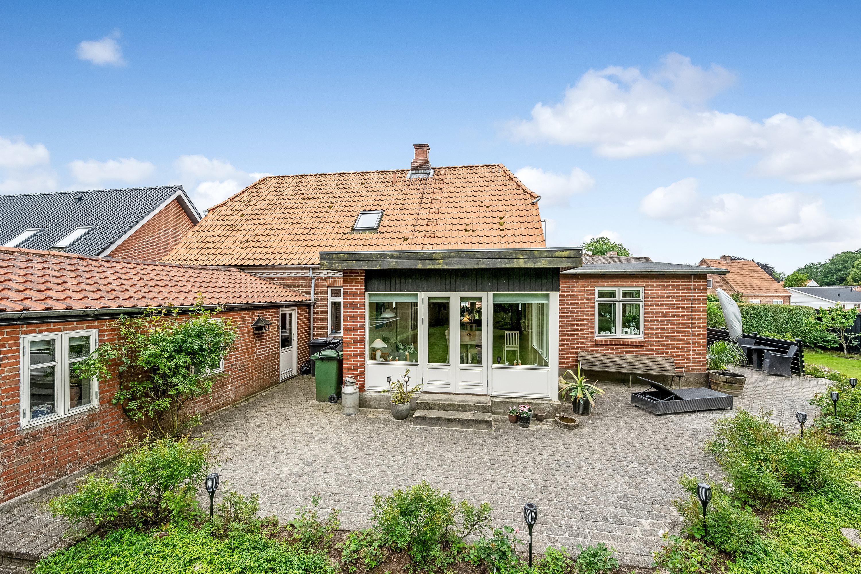 Fremhævet terrasse billede i fuldskærmstilstand. Billede af Søvejen 23, Rækker Mølle , 6900 Skjern