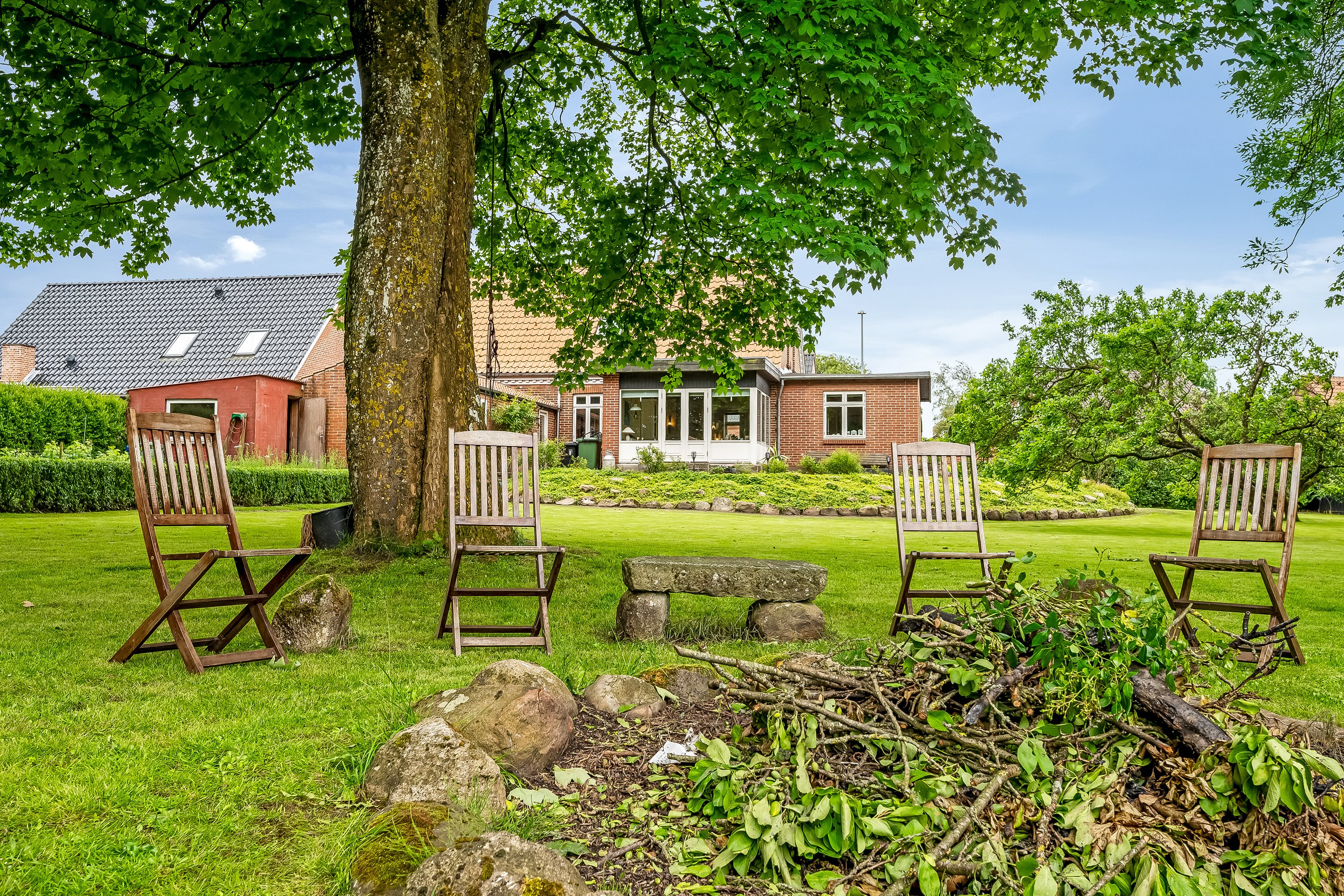 Fremhævet terrasse billede i fuldskærmstilstand. Billede af Søvejen 23, Rækker Mølle , 6900 Skjern