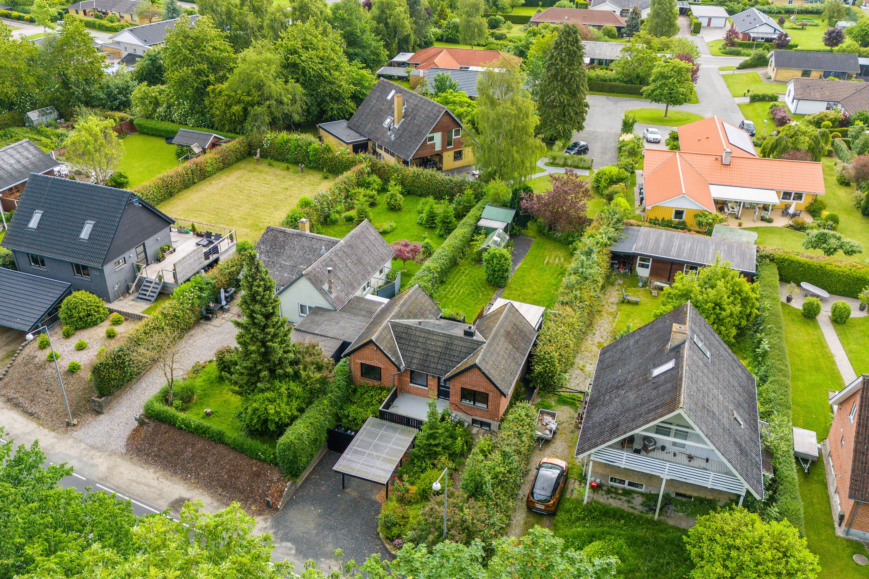 Fremhævet luftfoto billede i fuldskærmstilstand. Billede af Søndersøvej 251, 5462 Morud