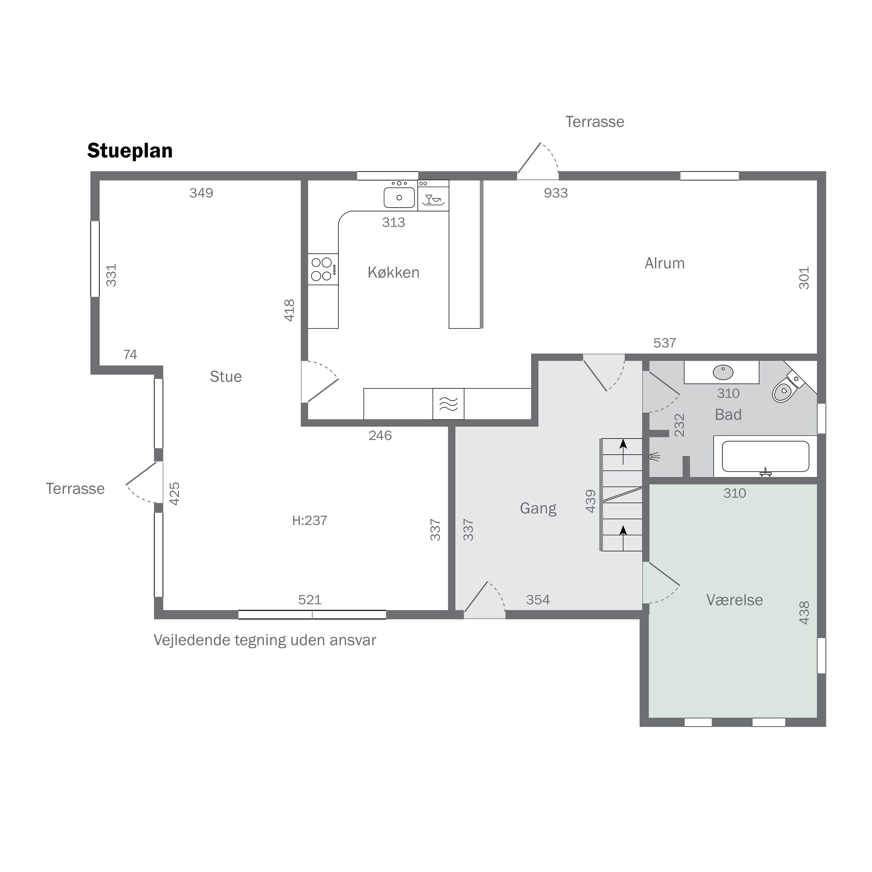 Plantegninger billede af Kirkegade 77, Hjordkær, 6230 Rødekro