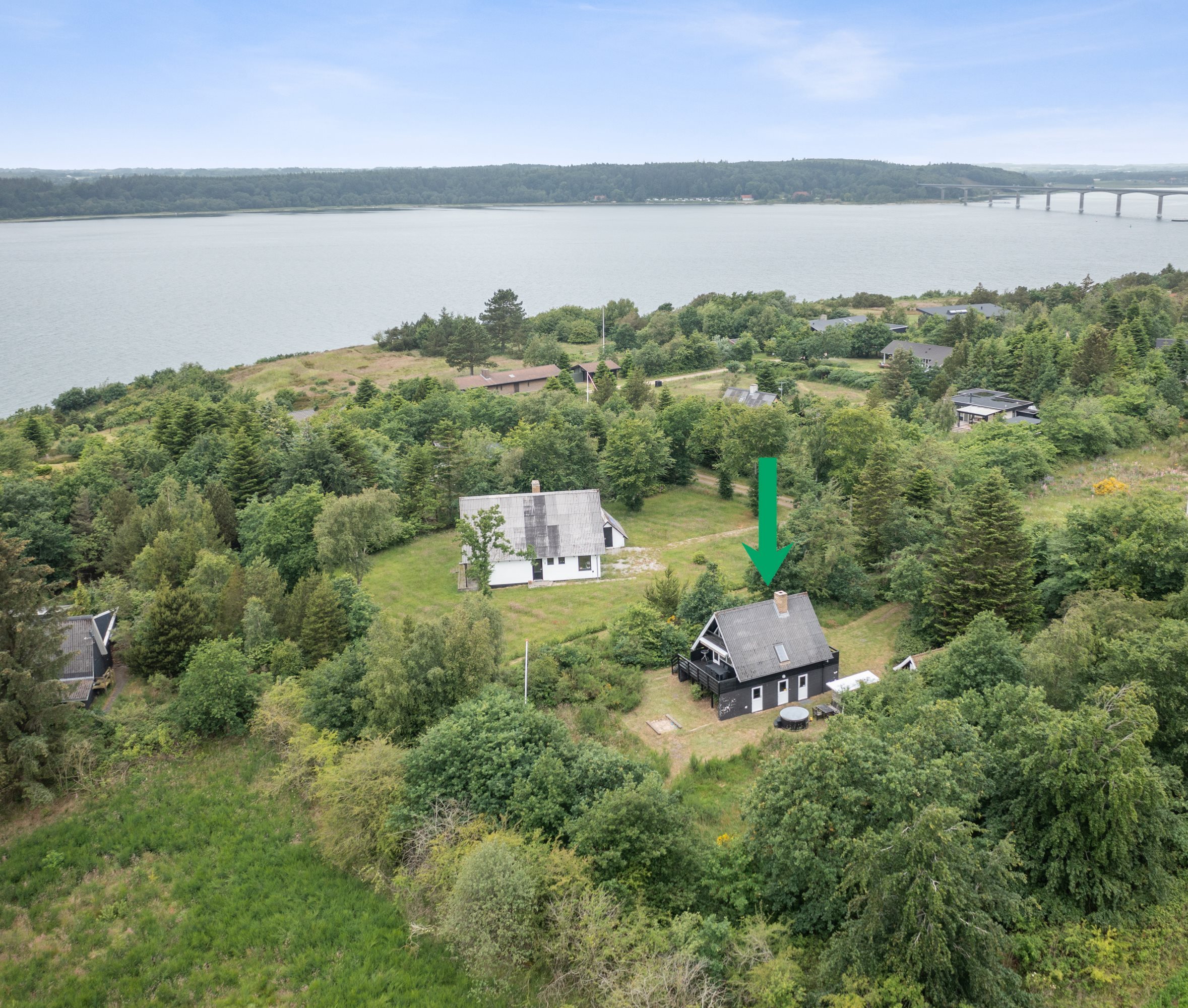 Miniaturebillede 1: luftfoto. Billede af Tyttebærvej 14, Vile, 7870 Roslev