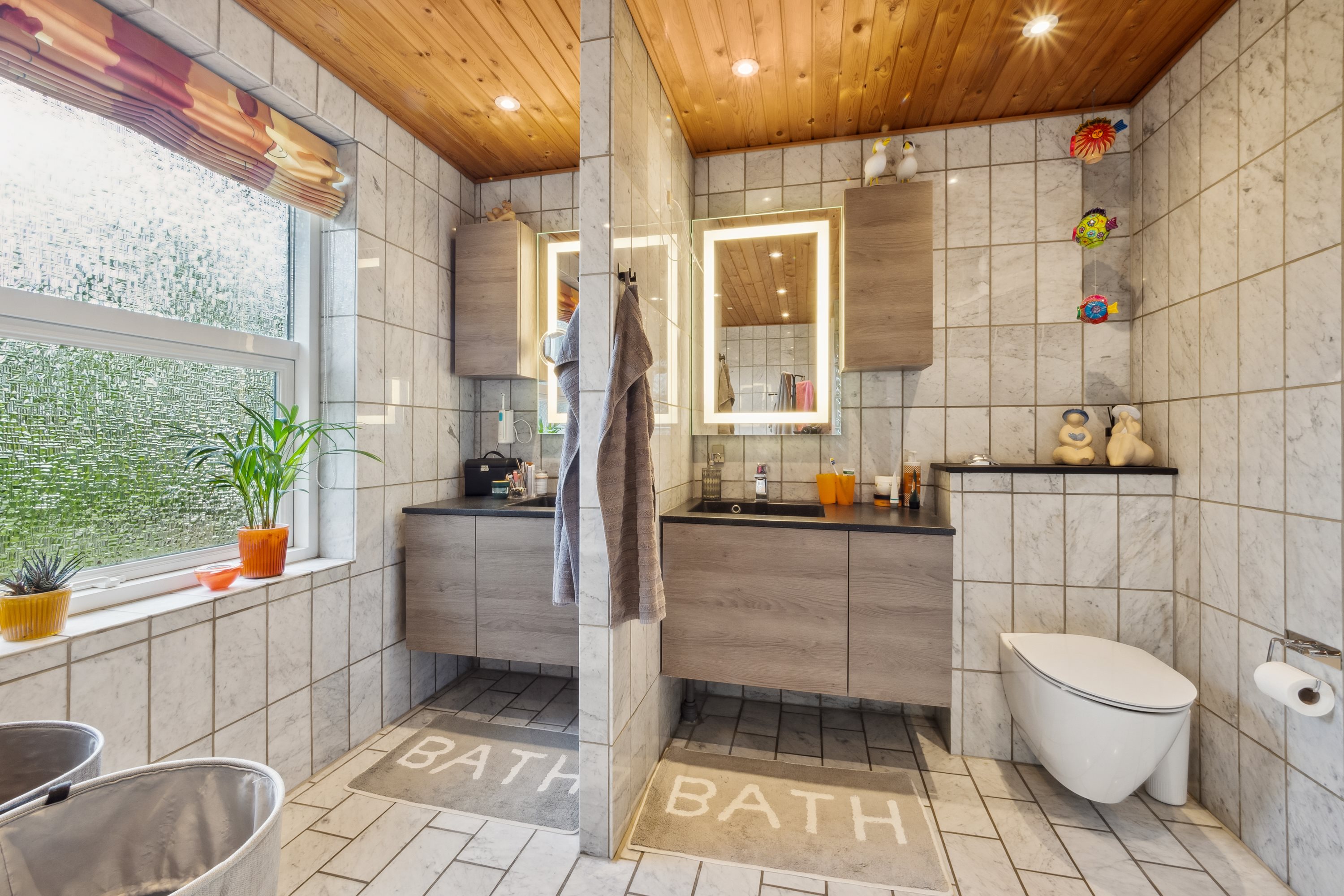 Fremhævet badeværelse billede i fuldskærmstilstand. Billede af Bygvænget 12, 7870 Roslev