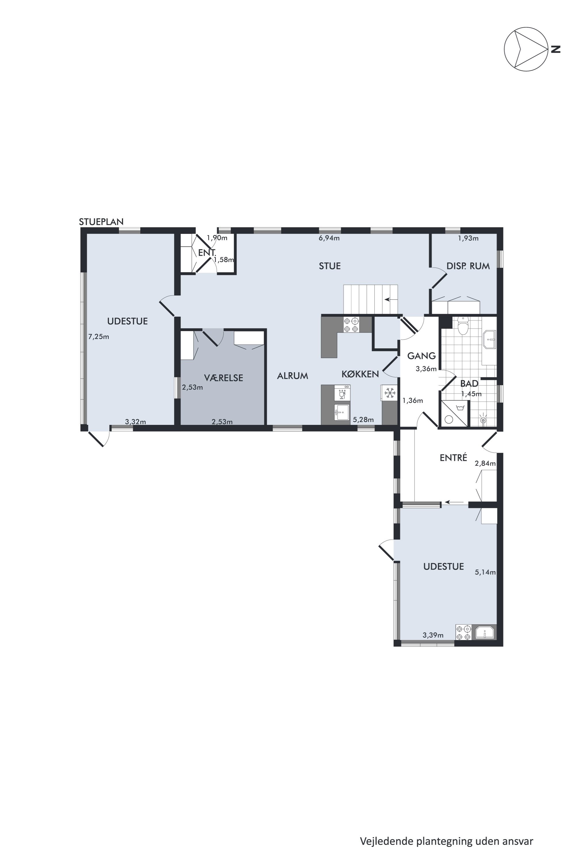 Plantegninger billede af Vinkelvej 3, Hvorslev, 8860 Ulstrup