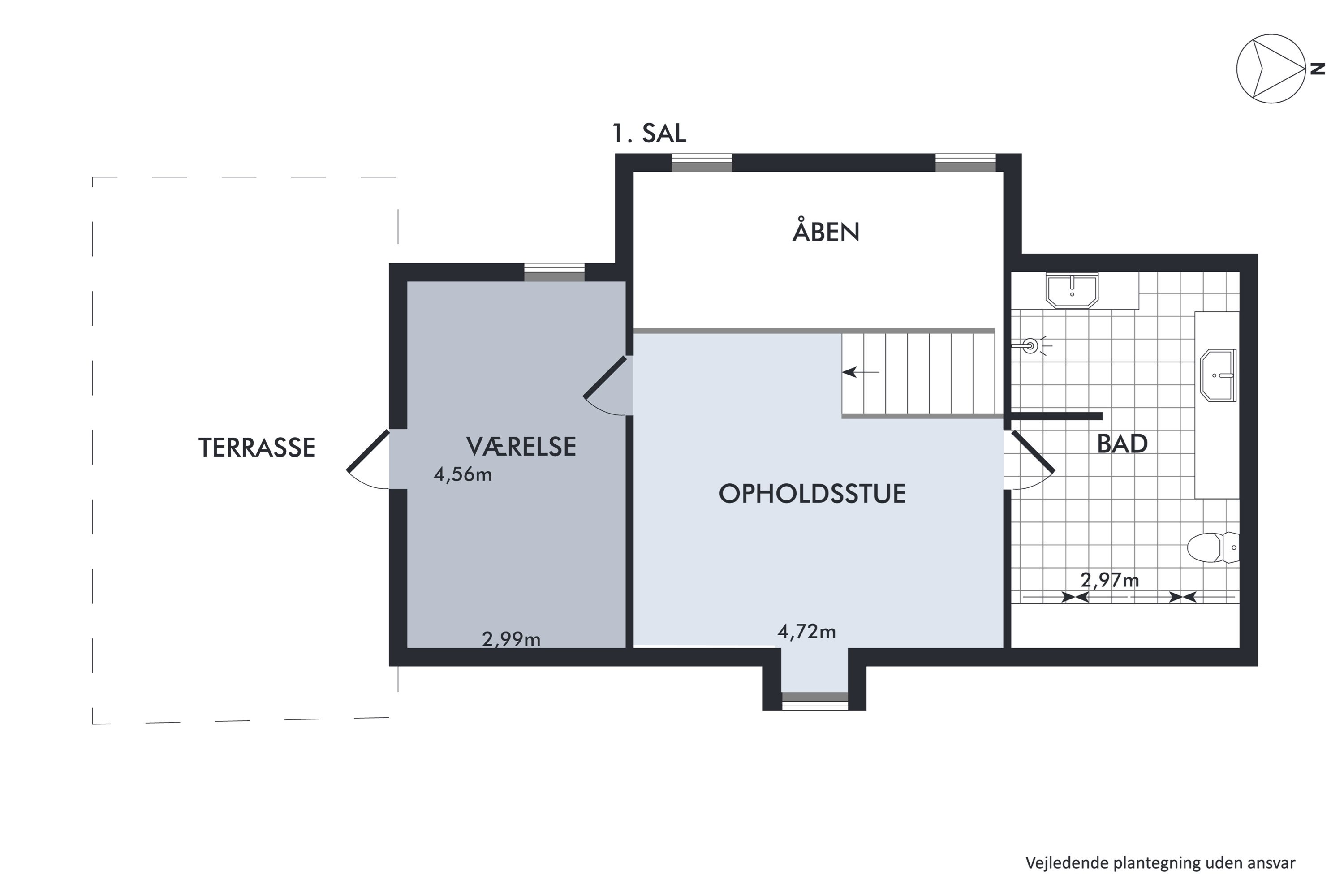 Plantegninger billede af Vinkelvej 3, Hvorslev, 8860 Ulstrup