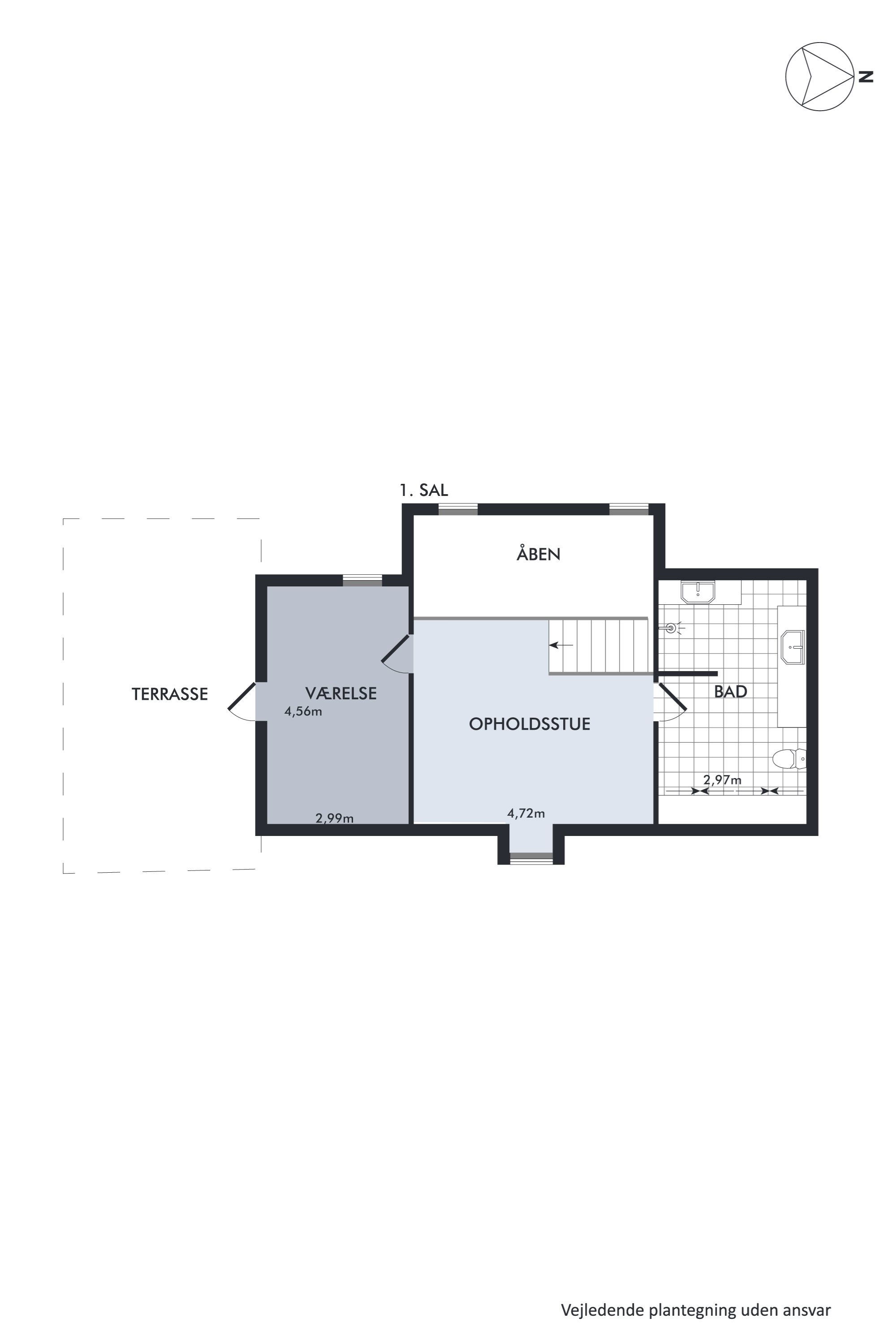 Plantegninger billede af Vinkelvej 3, Hvorslev, 8860 Ulstrup