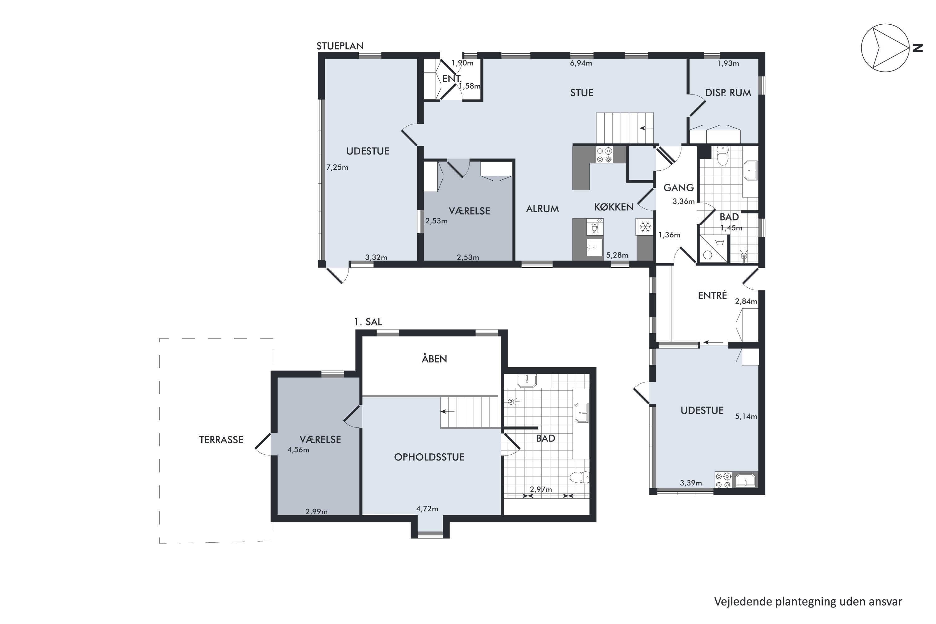 Plantegninger billede af Vinkelvej 3, Hvorslev, 8860 Ulstrup