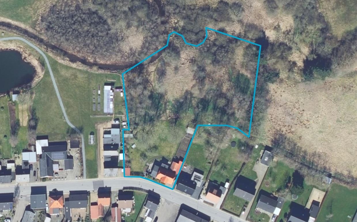 Fremhævet matrikelkort billede i fuldskærmstilstand. Billede af Søvejen 23, Rækker Mølle , 6900 Skjern