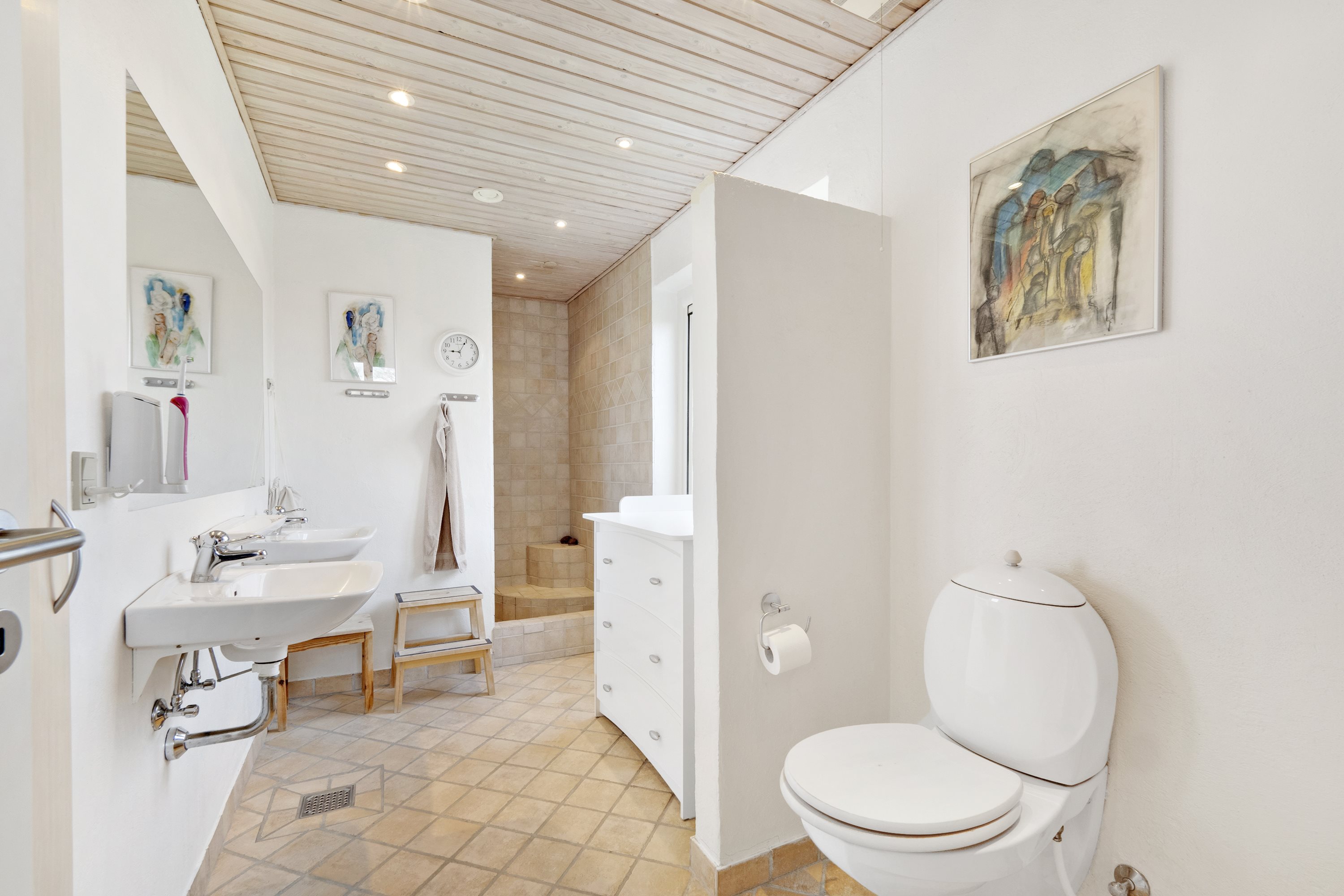 Fremhævet badeværelse billede i fuldskærmstilstand. Billede af Vilevej 10, Vile, 7870 Roslev