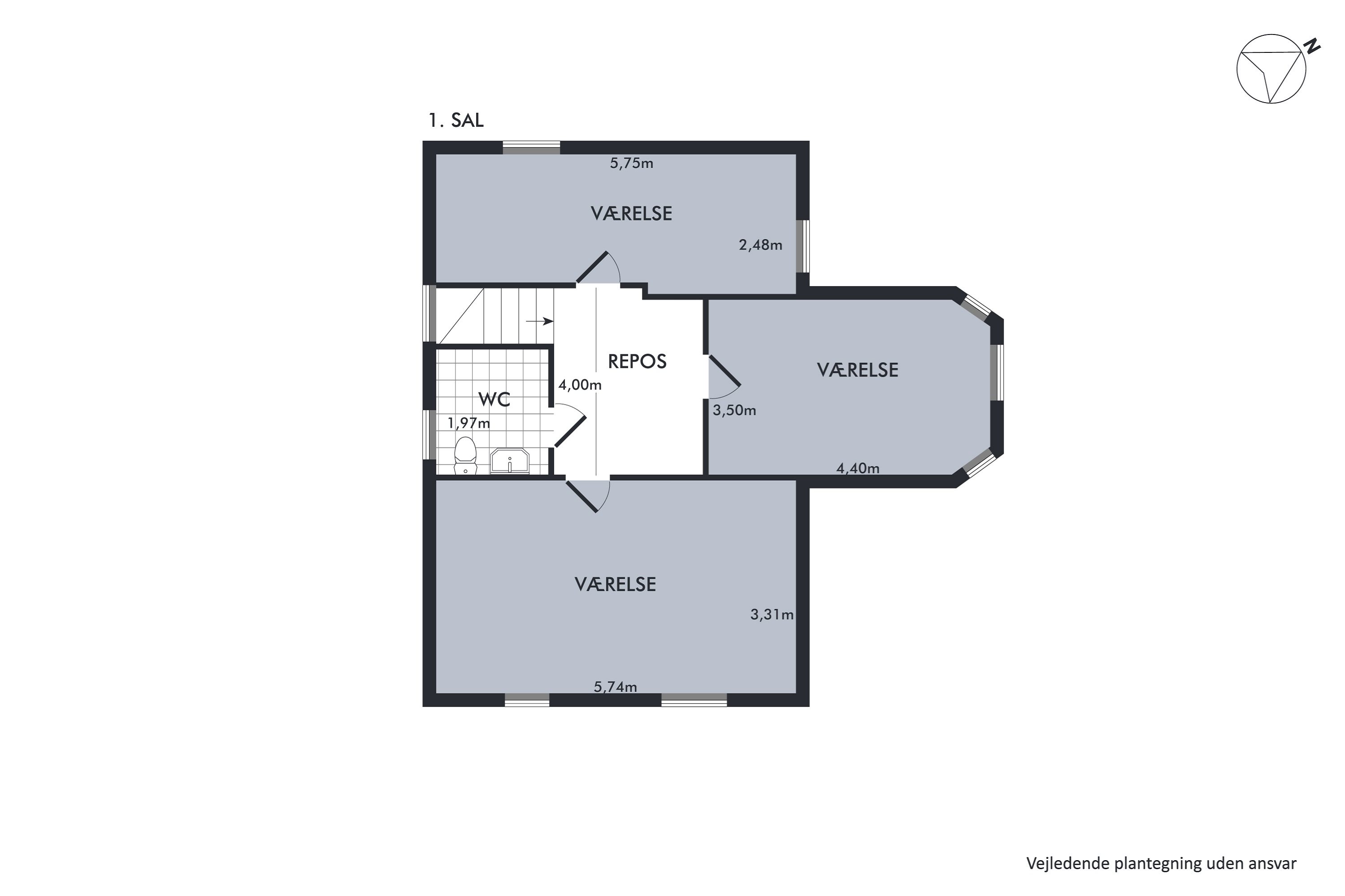 Plantegninger billede af Grønbjerg 16, Hunstrup, 7700 Thisted