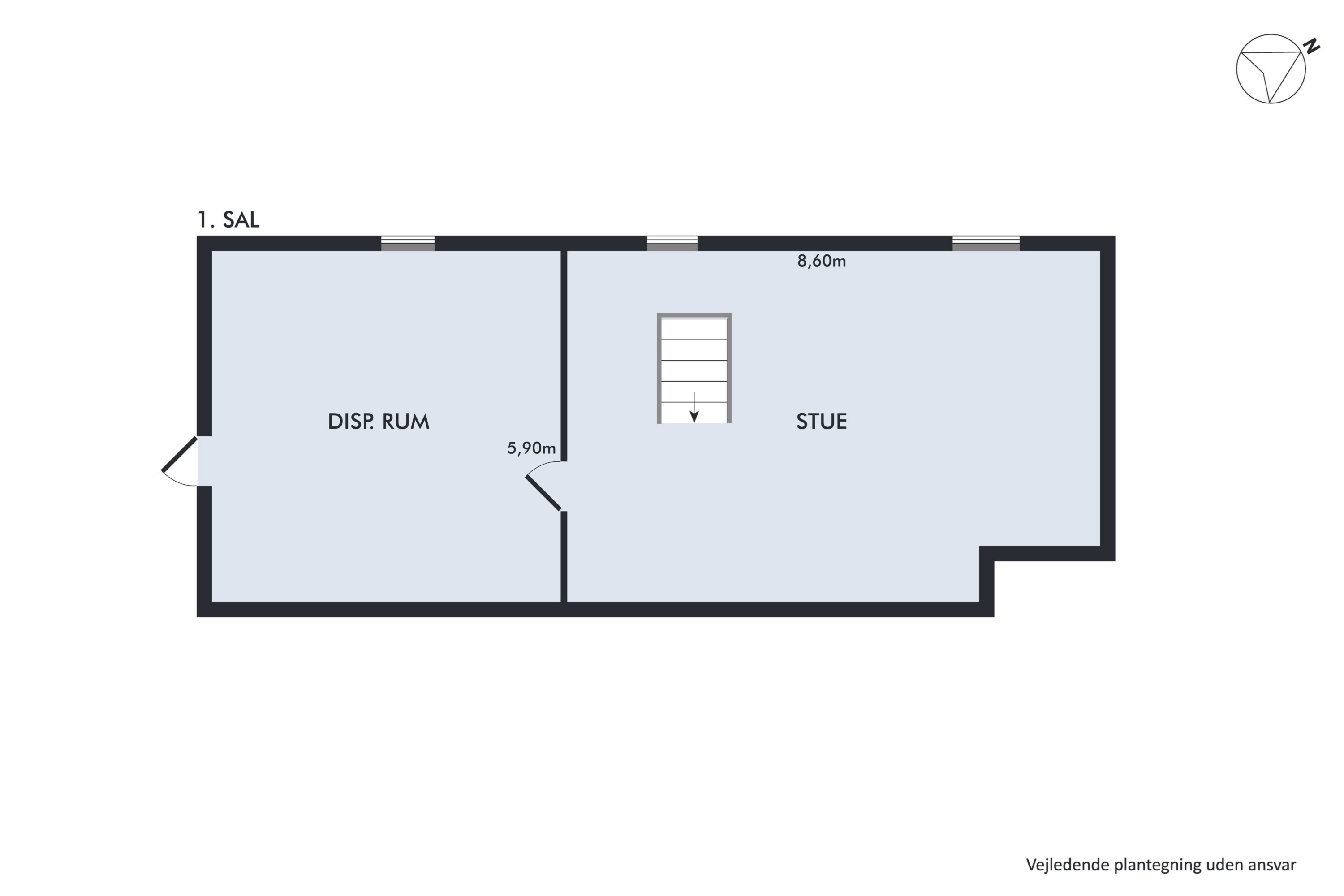 Plantegninger billede af Grønbjerg 16, Hunstrup, 7700 Thisted