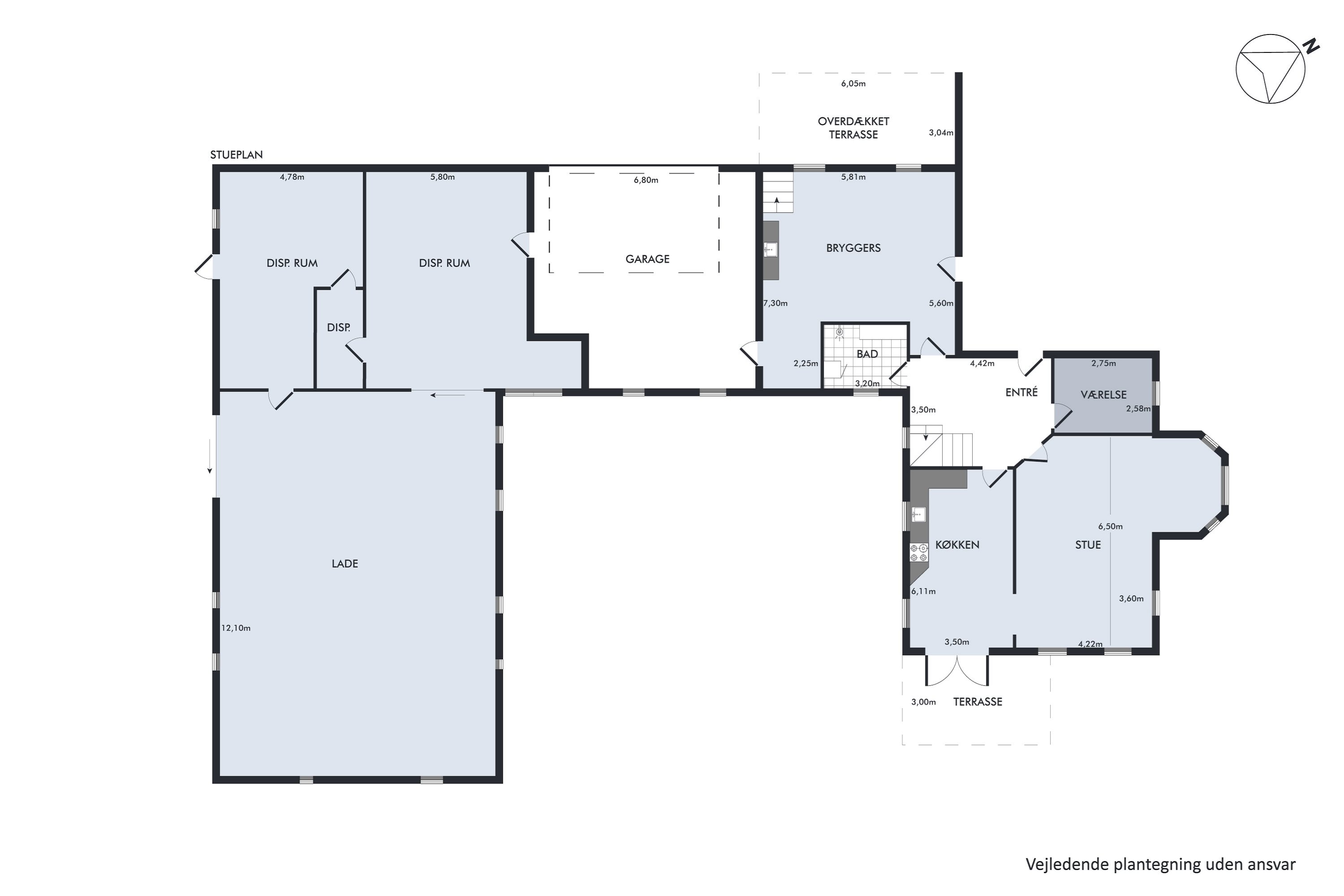 Plantegninger billede af Grønbjerg 16, Hunstrup, 7700 Thisted