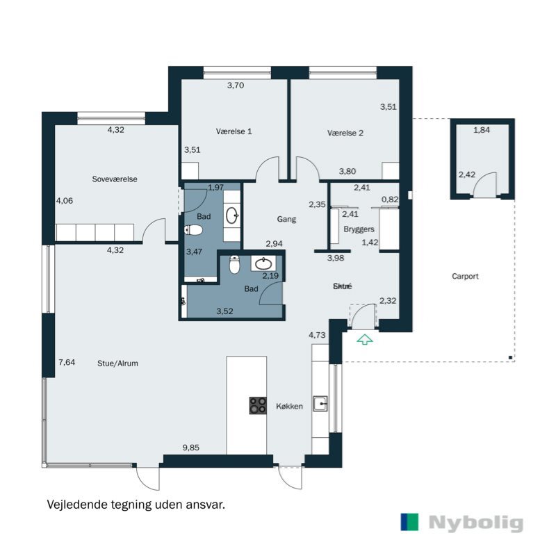Plantegninger billede af Kongstedgårds Alle 14B, Askov, 6600 Vejen