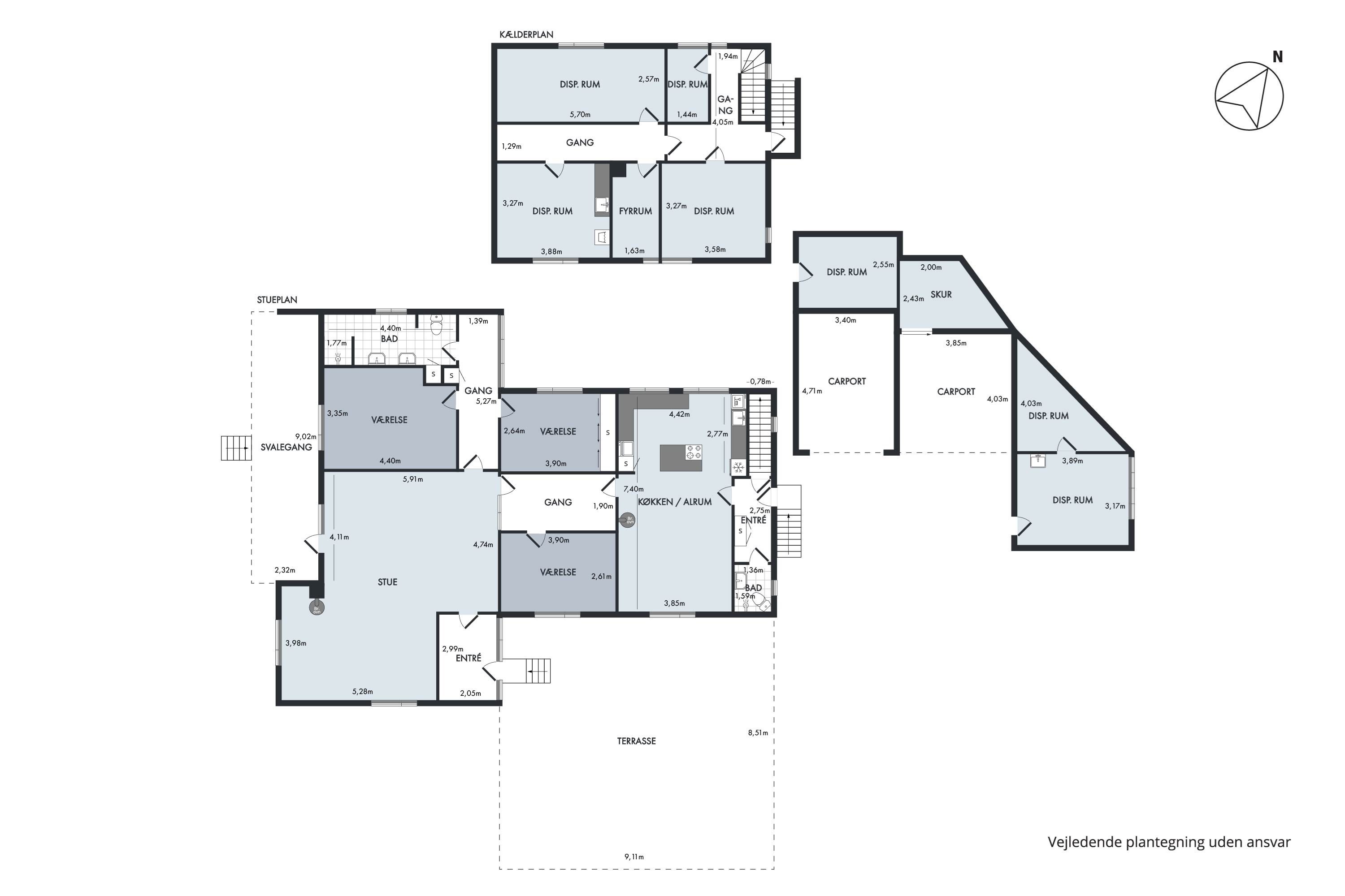 Plantegninger billede af Vilevej 10, Vile, 7870 Roslev