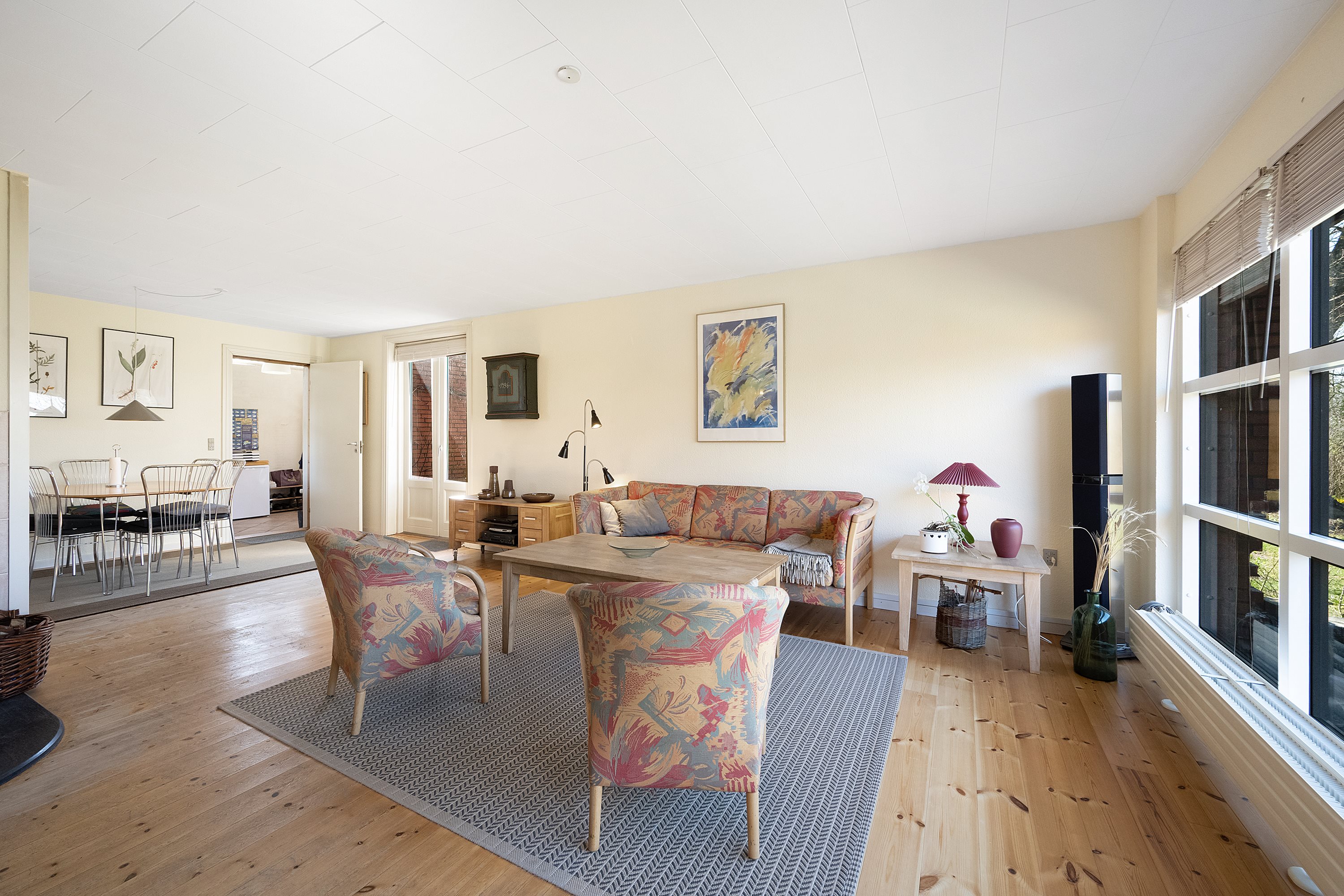 Fremhævet stue billede i fuldskærmstilstand. Billede af Gammel Hobrovej 3, Bonderup, 9610 Nørager