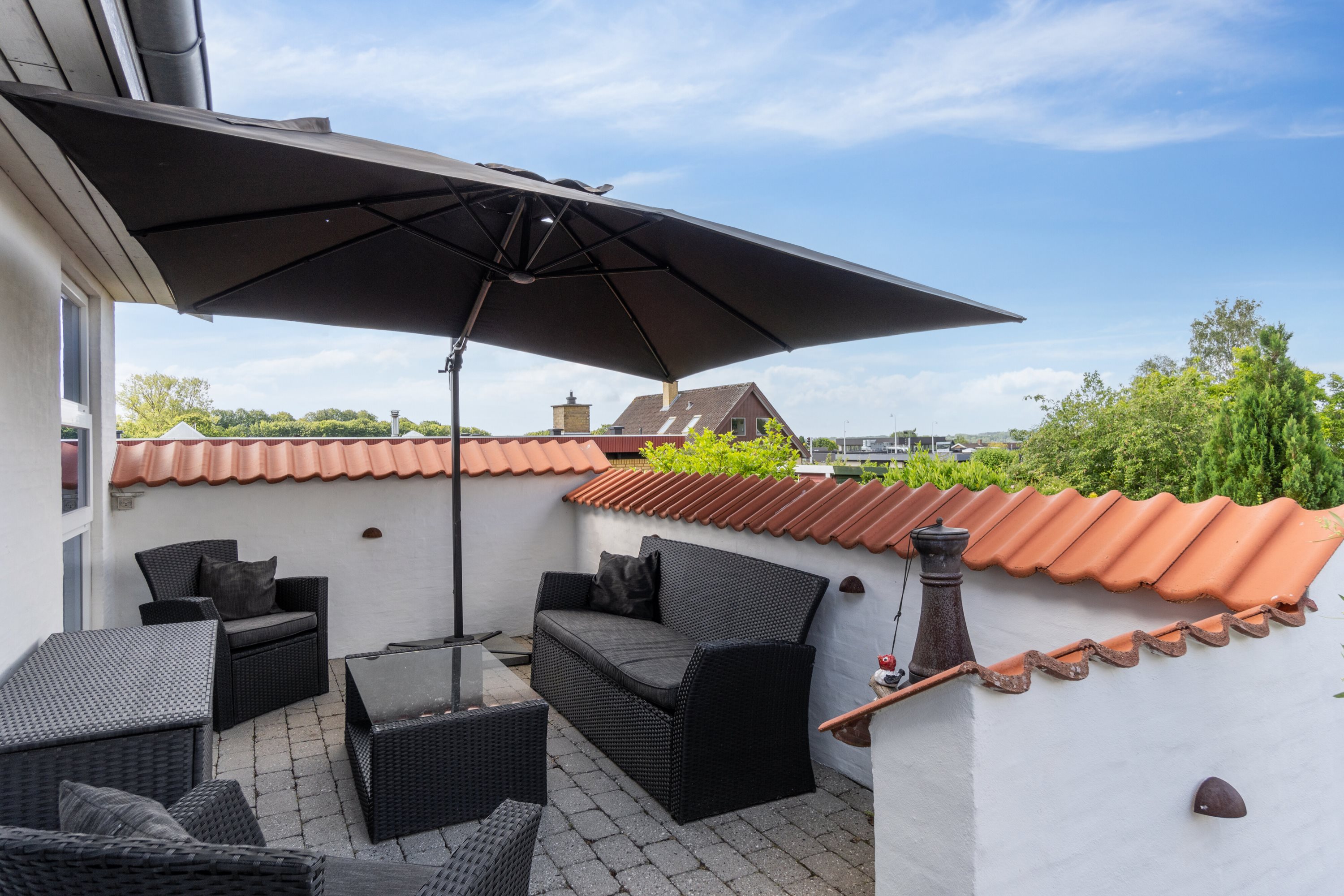 Fremhævet terrasse billede i fuldskærmstilstand. Billede af Bøgeløkken 5, Thurø, 5700 Svendborg