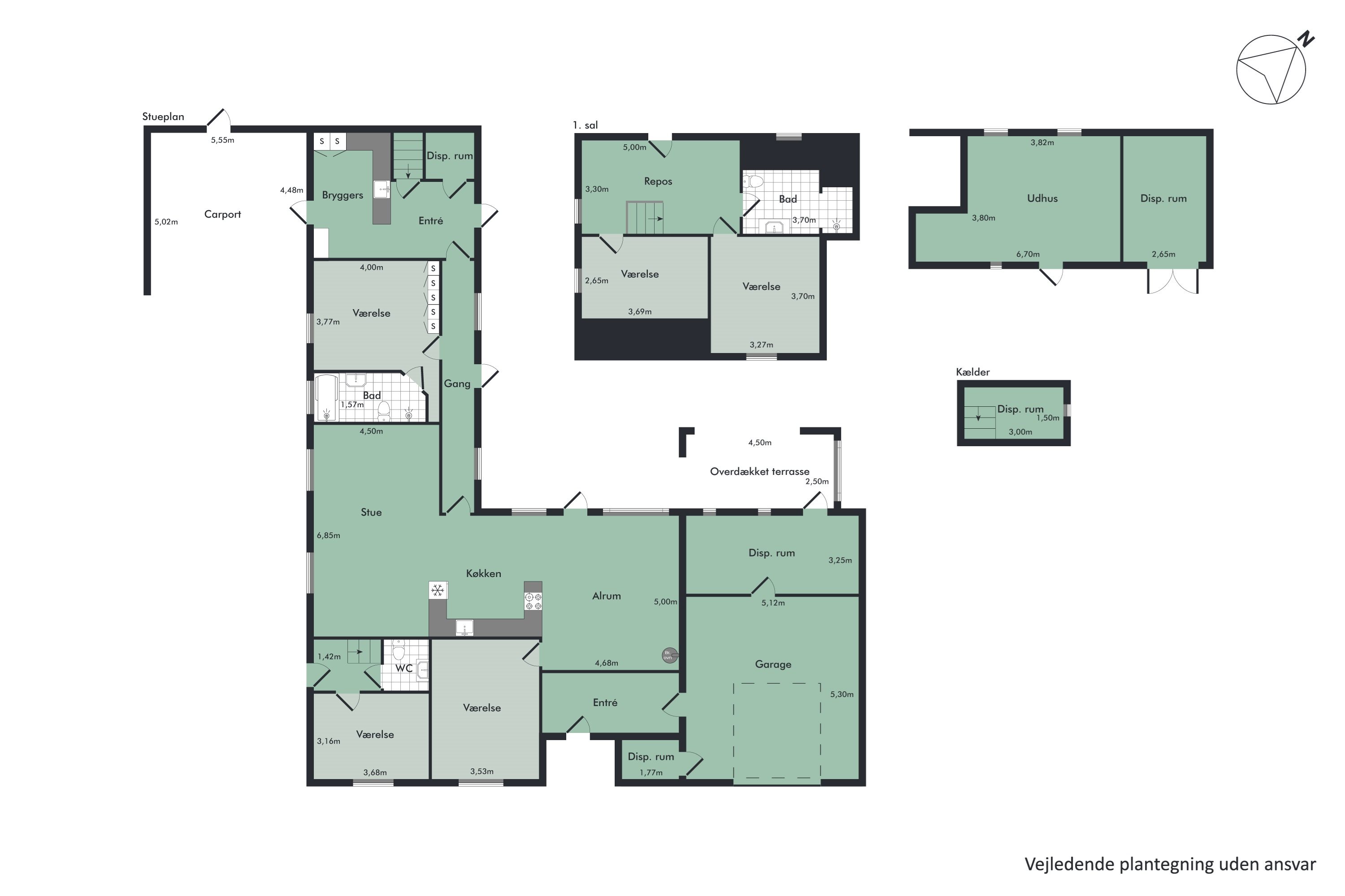 Plantegninger billede af Hvorupgårdvej 46, 9400 Nørresundby