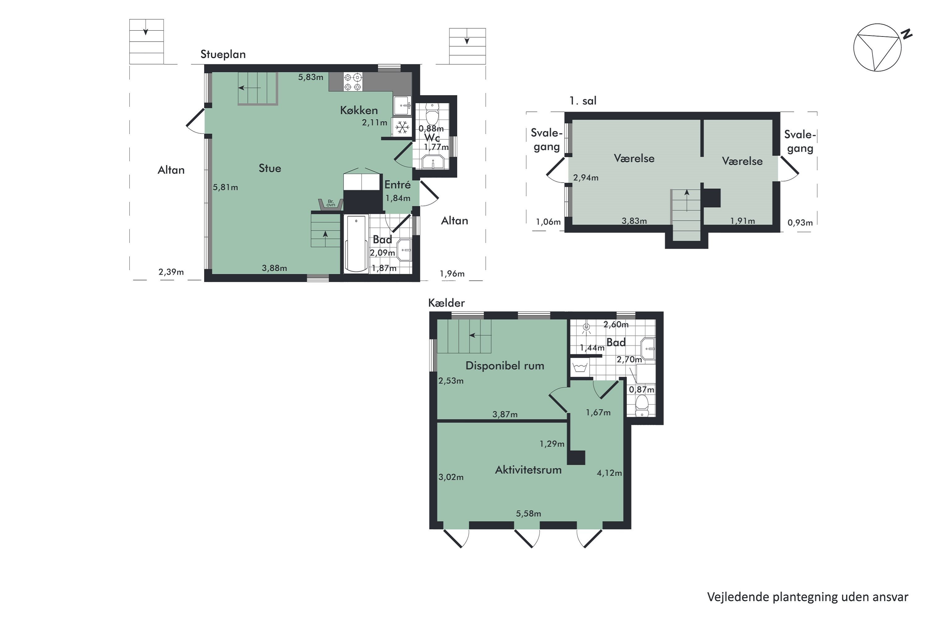 Plantegninger billede af Tyttebærvej 14, Vile, 7870 Roslev