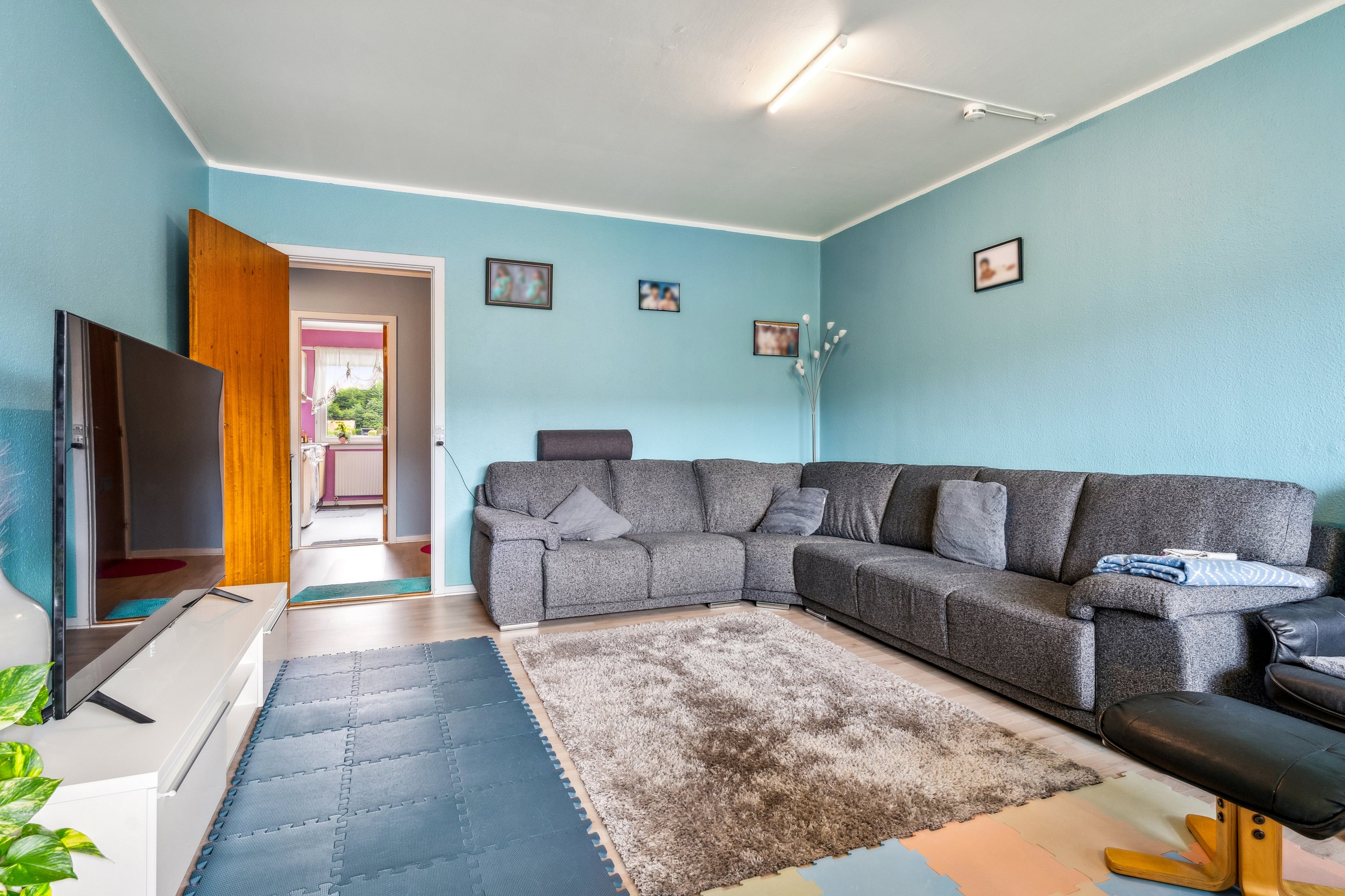 Fremhævet stue billede i fuldskærmstilstand. Billede af Skelvangsvej 71, 2. th., 8920 Randers NV