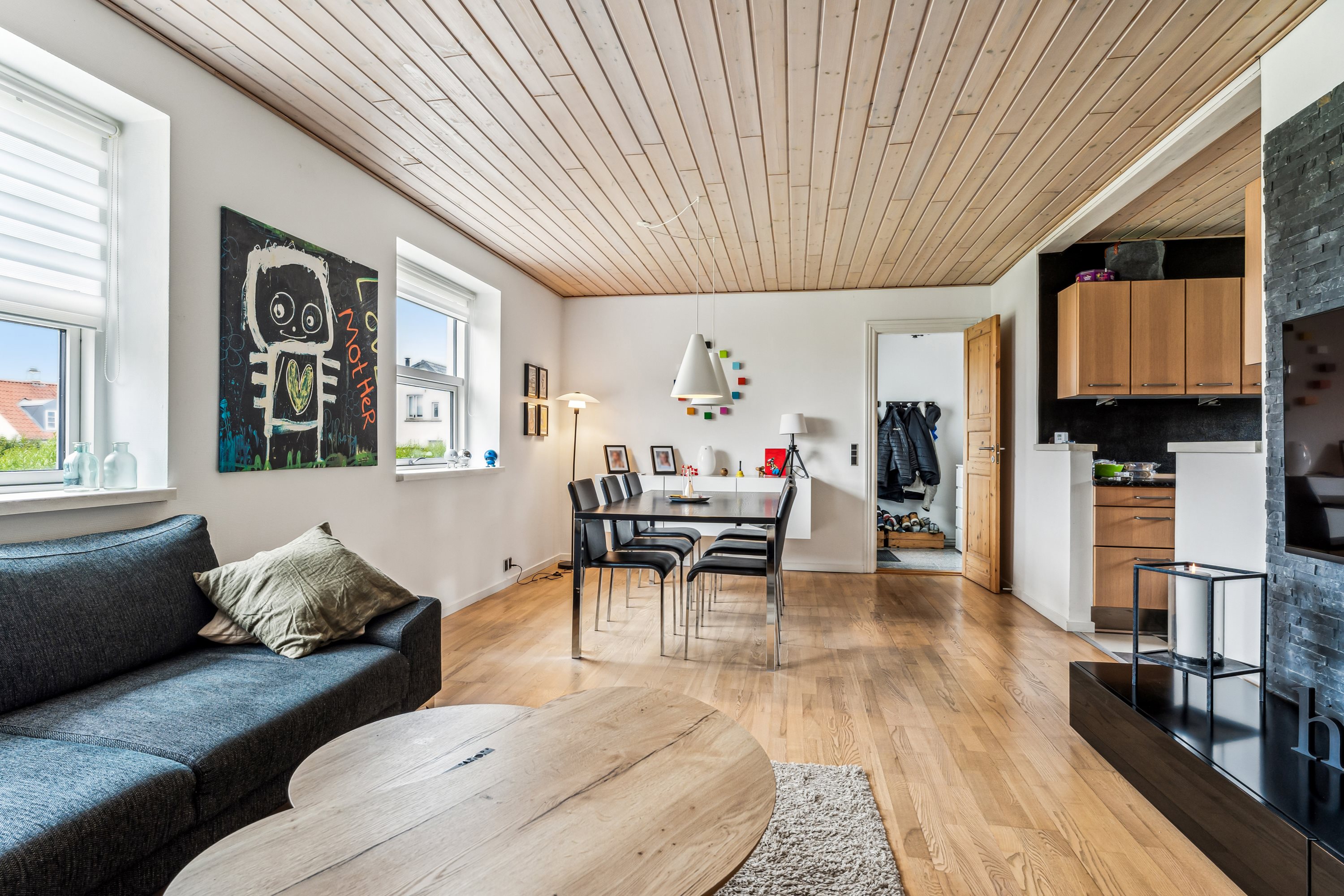 Fremhævet stue billede i fuldskærmstilstand. Billede af Tjærbyvej 15, 8930 Randers NØ