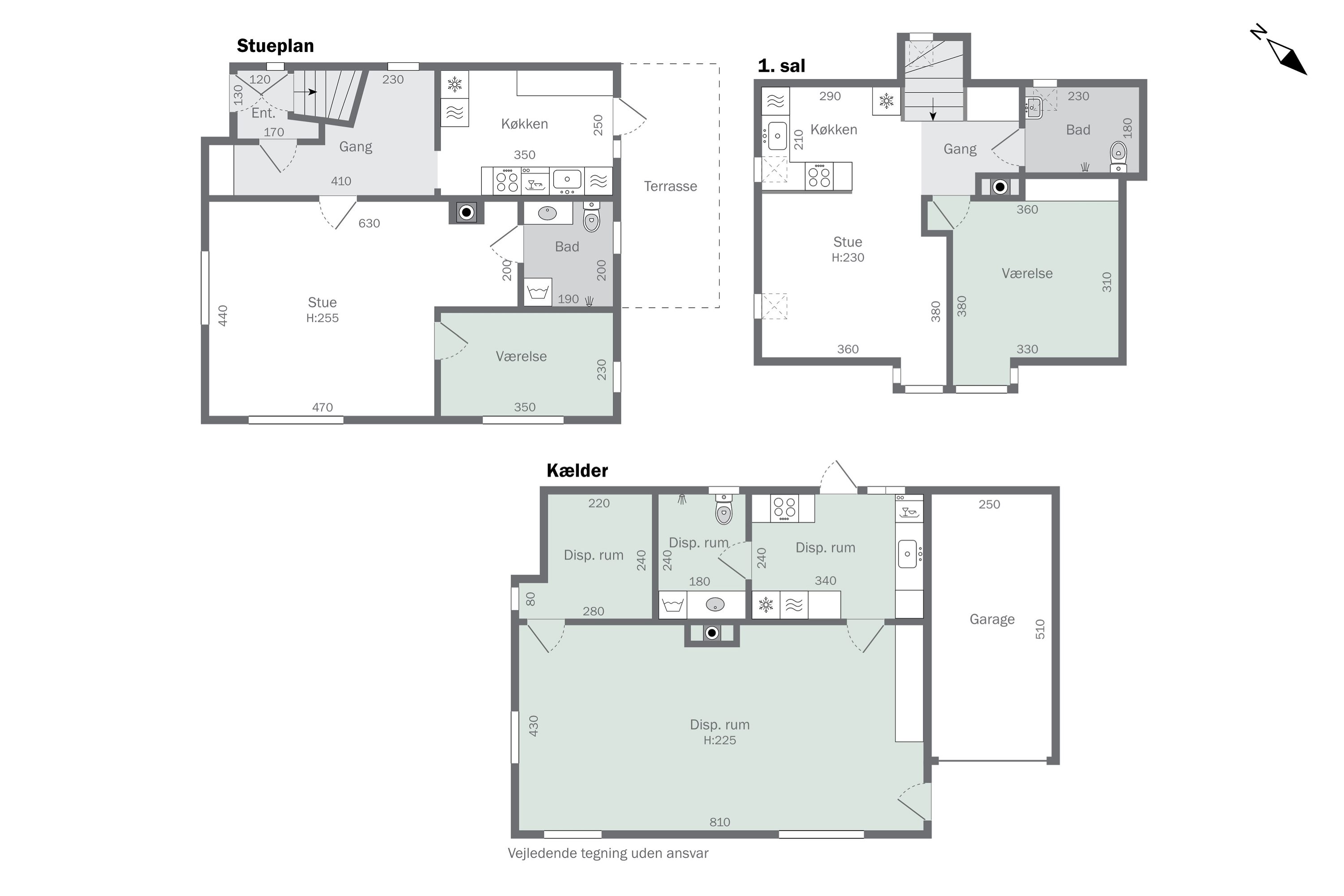 Plantegninger billede af Egensevej 44A, 5700 Svendborg