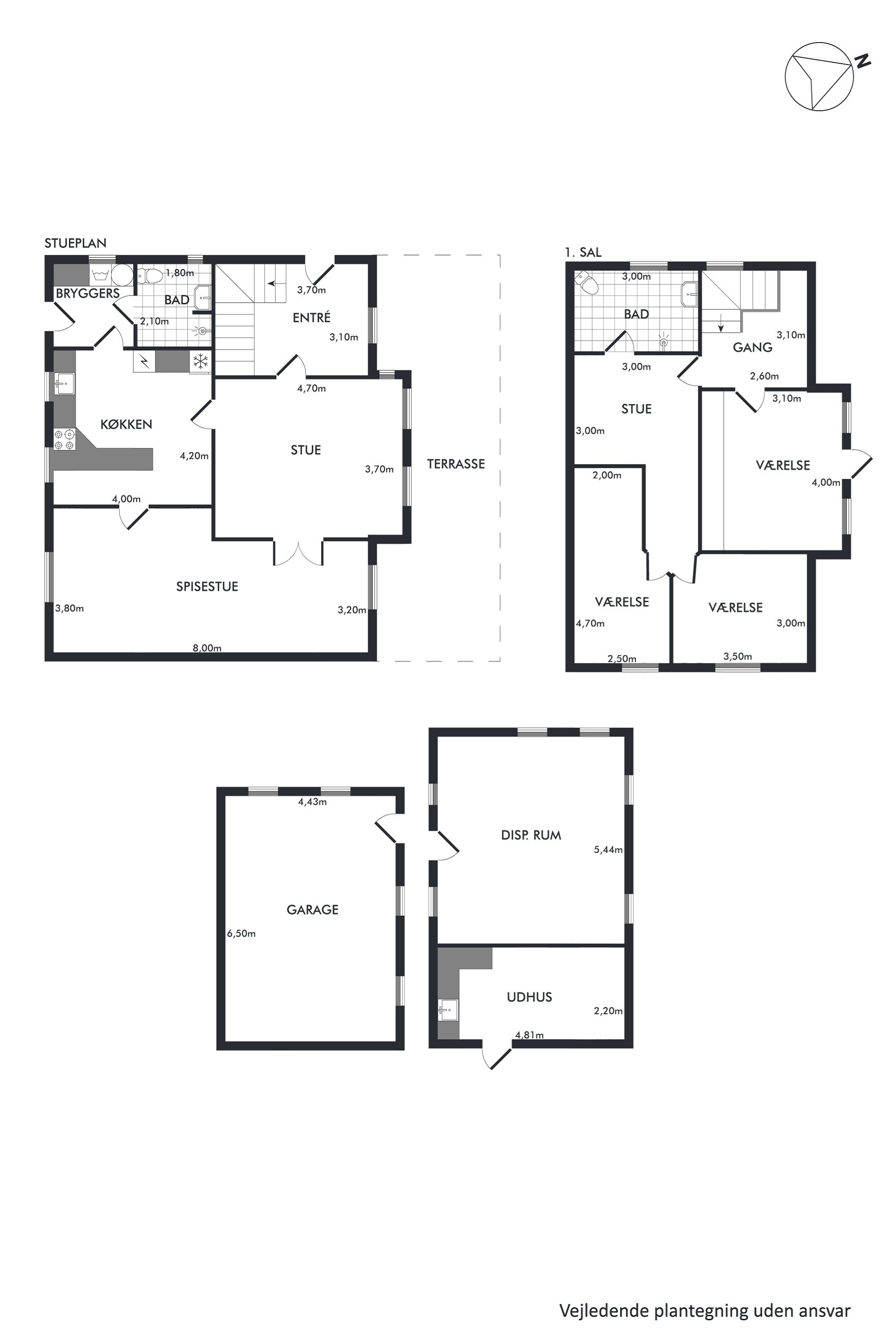 Plantegninger billede af Søndergade 24, 9632 Møldrup