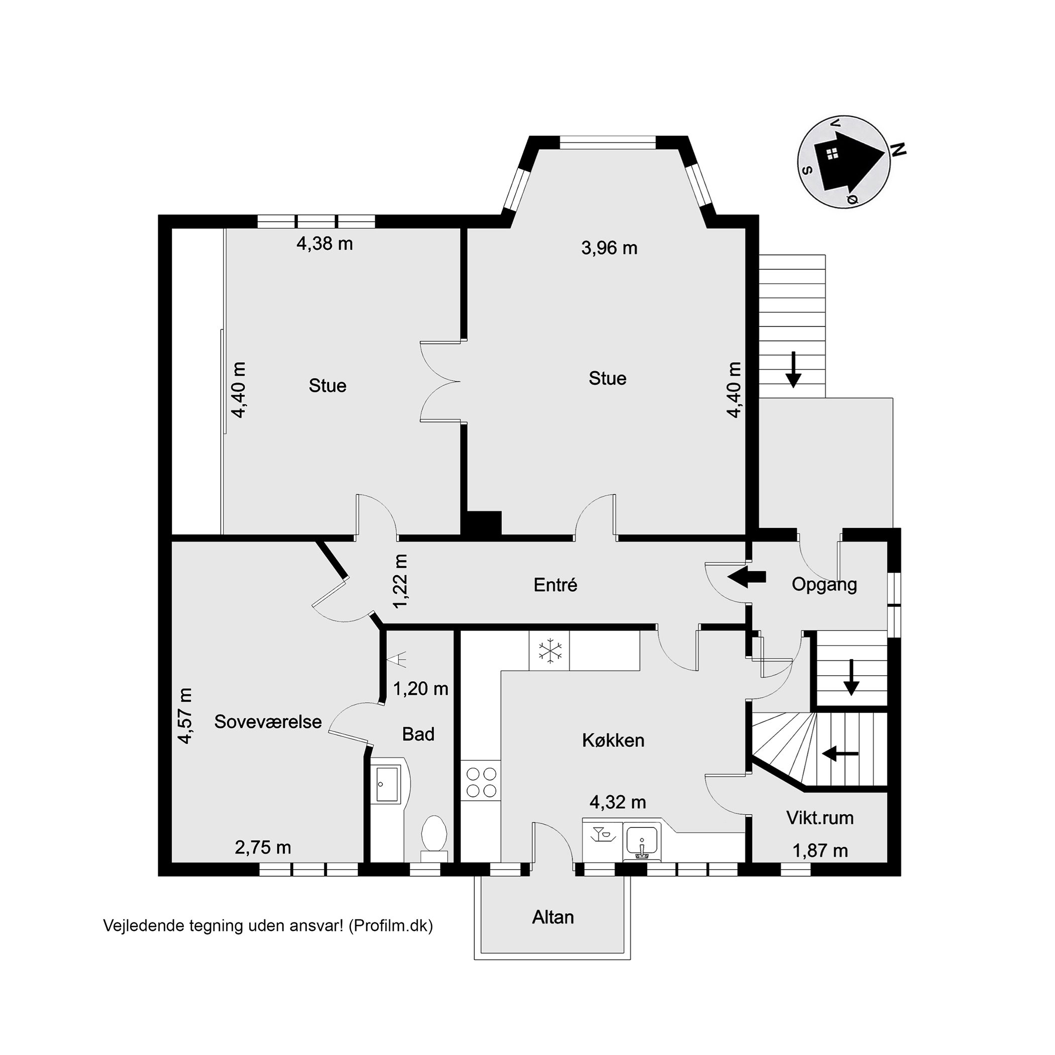 Plantegninger billede af Grejsdalsvej 72, st.., Grejsdalen, 7100 Vejle