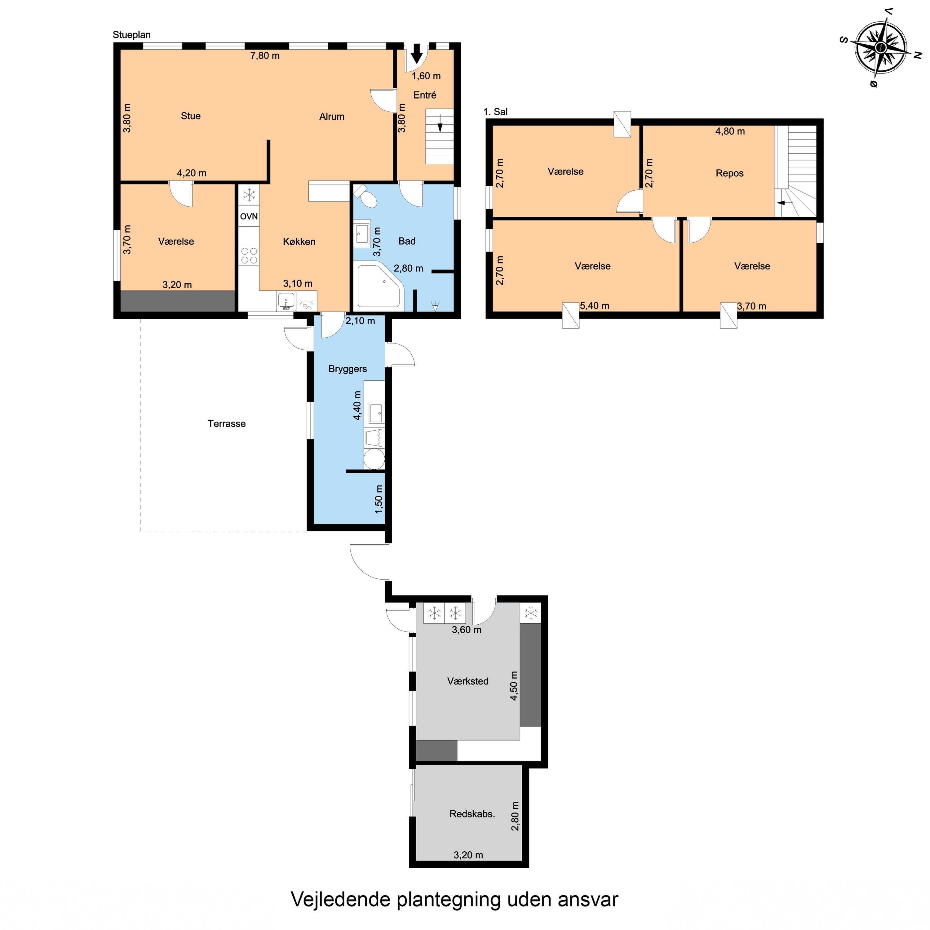 Plantegninger billede af Eggertsvej 2, 5932 Humble