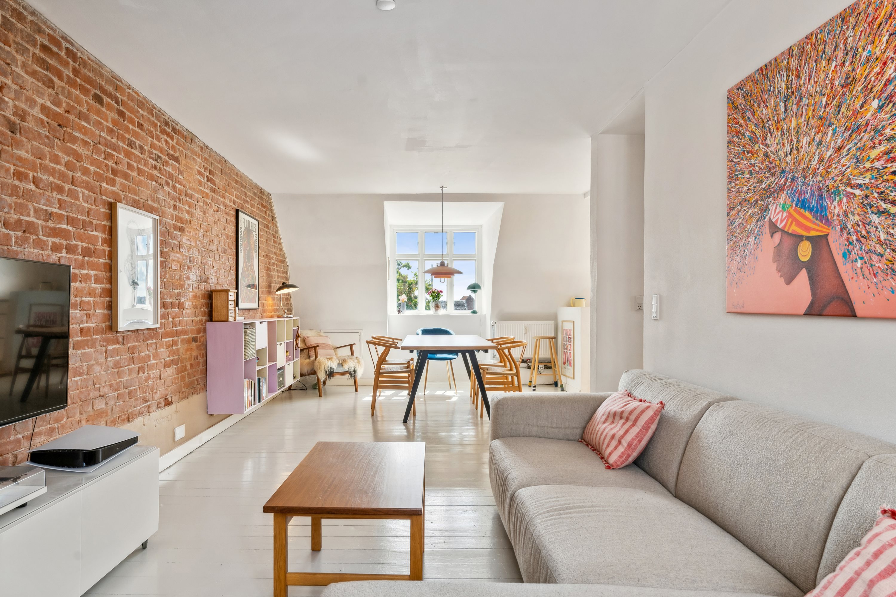 Fremhævet stue billede i fuldskærmstilstand. Billede af Fredensgade 6A, 3., 8900 Randers C