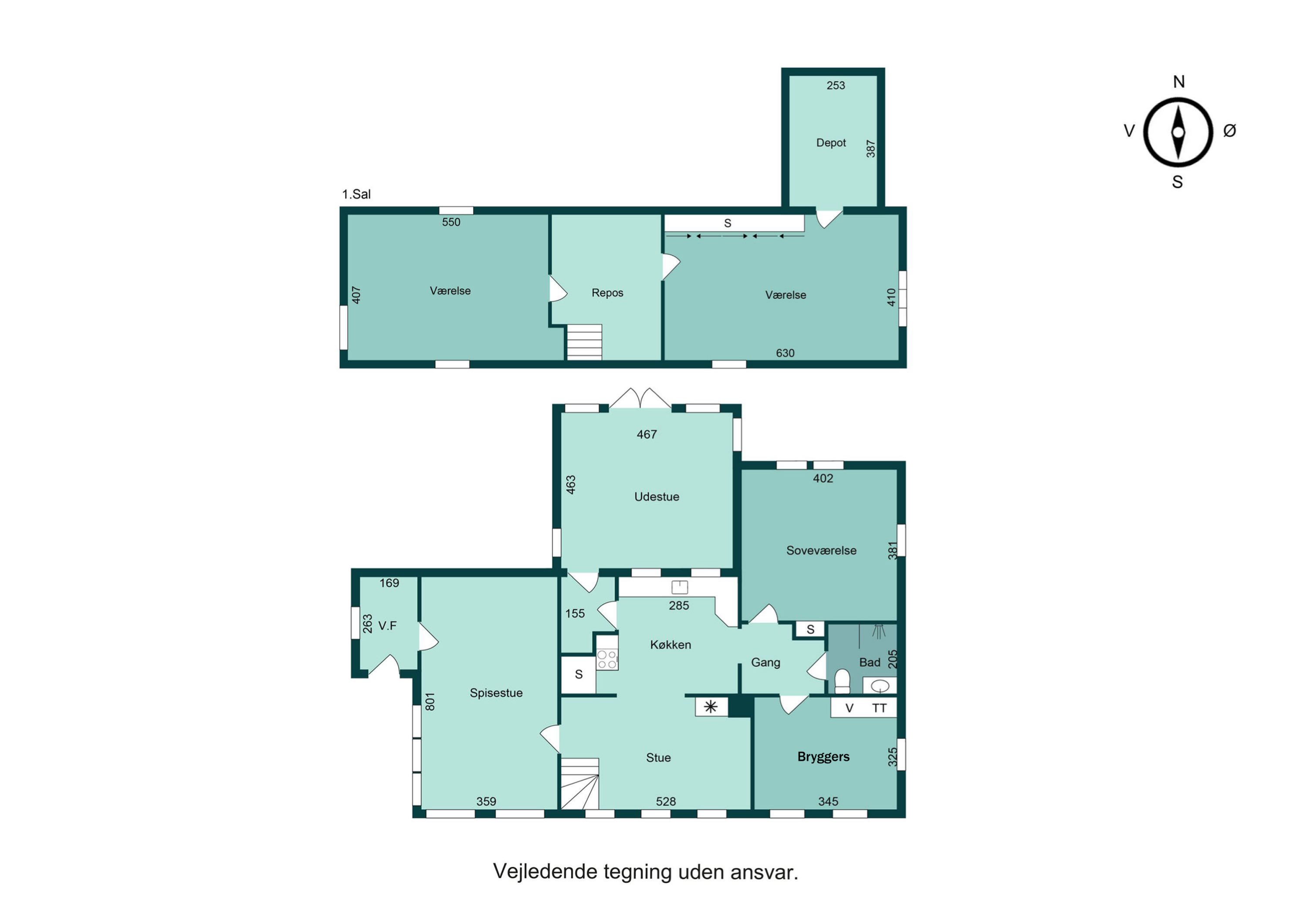 Plantegninger billede af Bygaden 79, Stensballe, 8700 Horsens