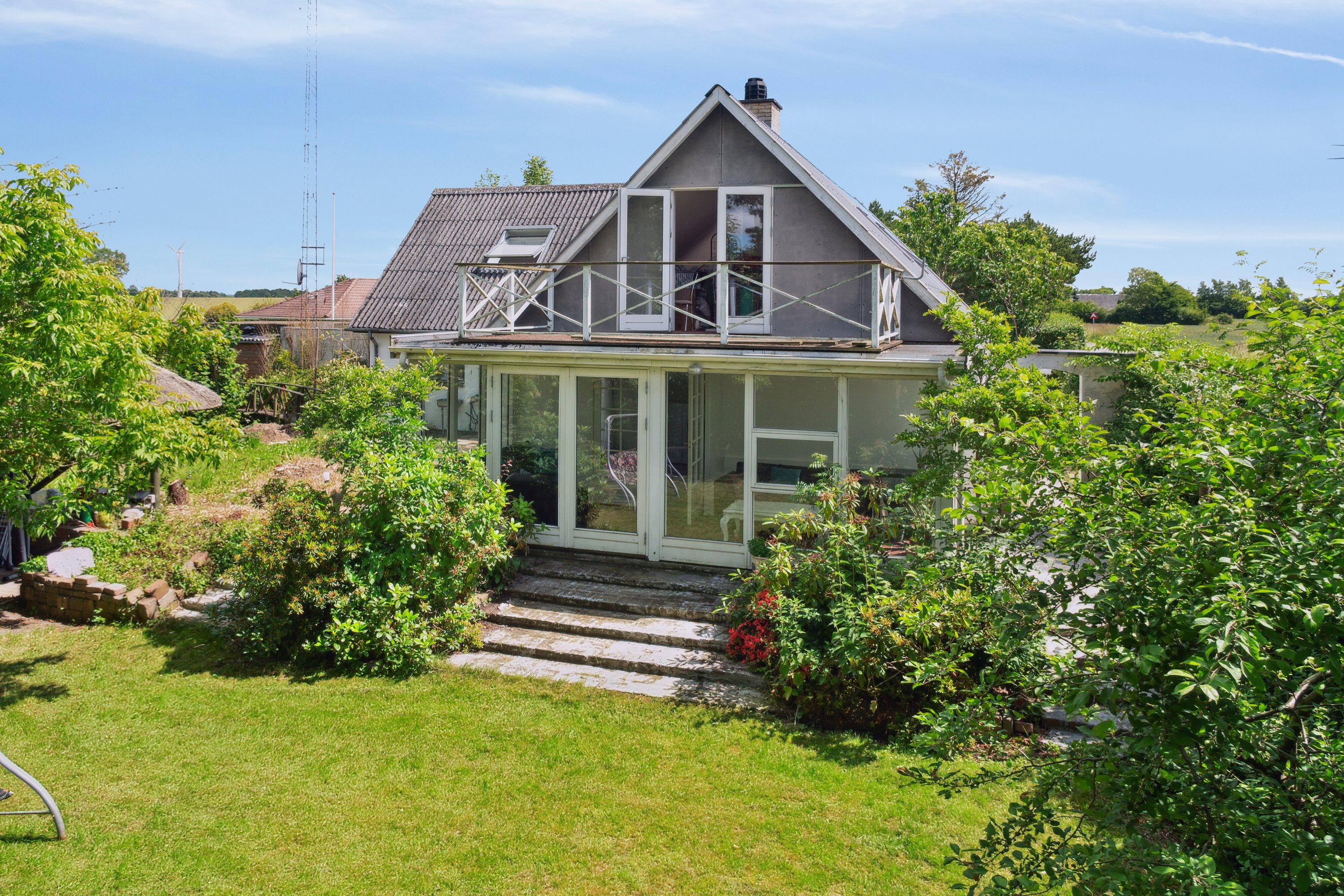 Miniaturebillede 1: set fra haven. Billede af Teestrup Nedenvej 28B, 4690 Haslev