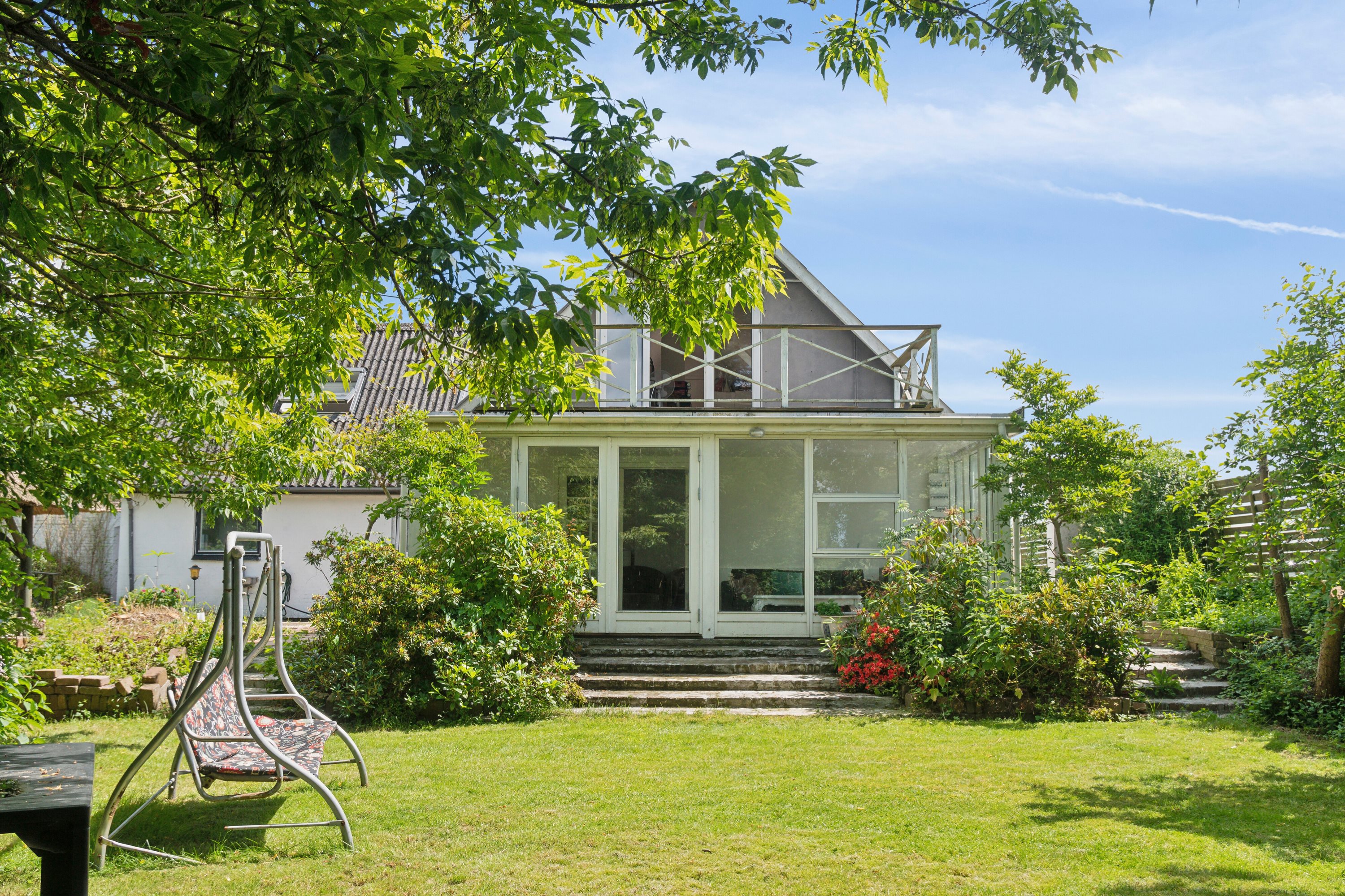 Fremhævet set fra haven billede i fuldskærmstilstand. Billede af Teestrup Nedenvej 28B, 4690 Haslev