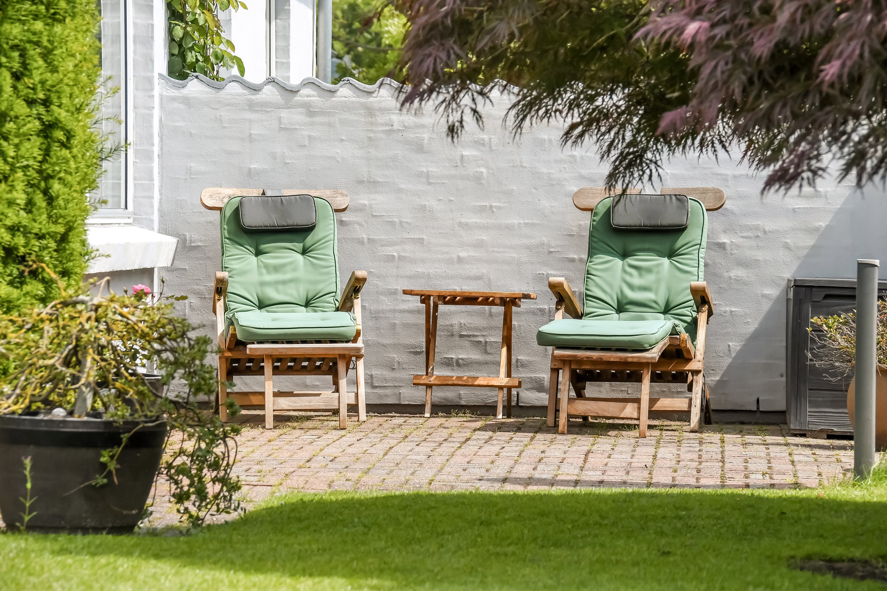 Fremhævet terrasse billede i fuldskærmstilstand. Billede af Kløvervej 13, 7600 Struer