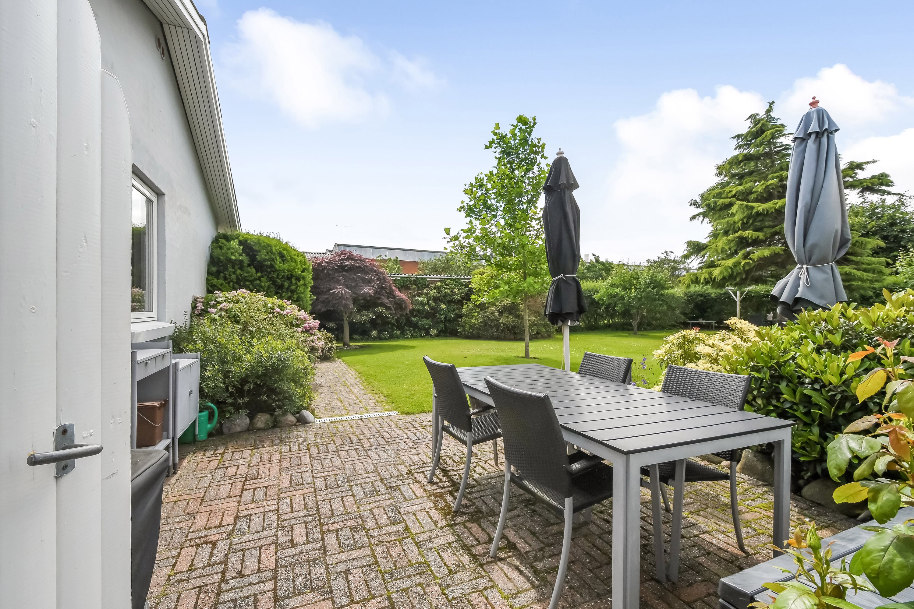 Fremhævet terrasse billede i fuldskærmstilstand. Billede af Kløvervej 13, 7600 Struer